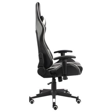 vidaXL Bürostuhl Gaming-Stuhl Drehbar Weiß PVC