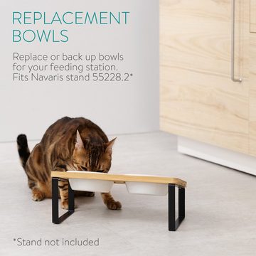 Navaris Napf-Set Futternapf Set für Katzen und kleine Hunde aus Keramik