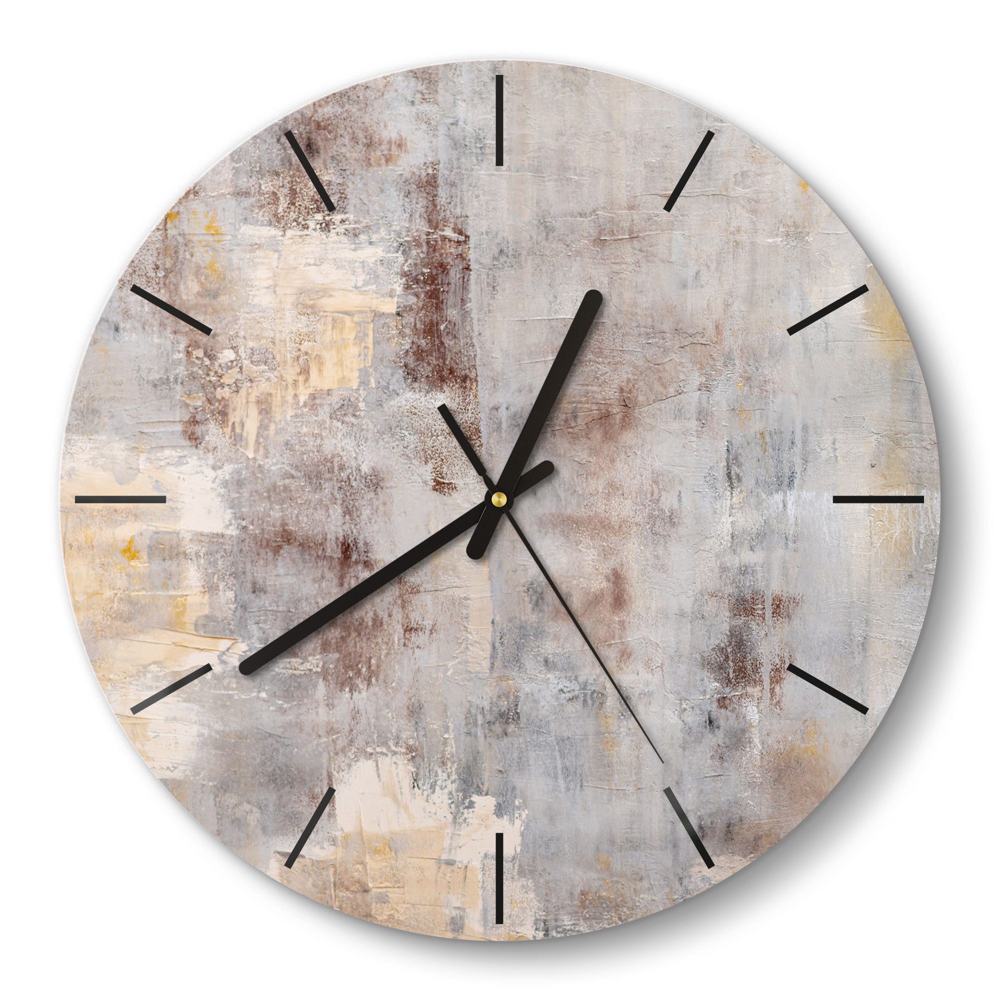 DEQORI Wanduhr 'Verwitterte Eleganz' (Glas Glasuhr günstig online kaufen