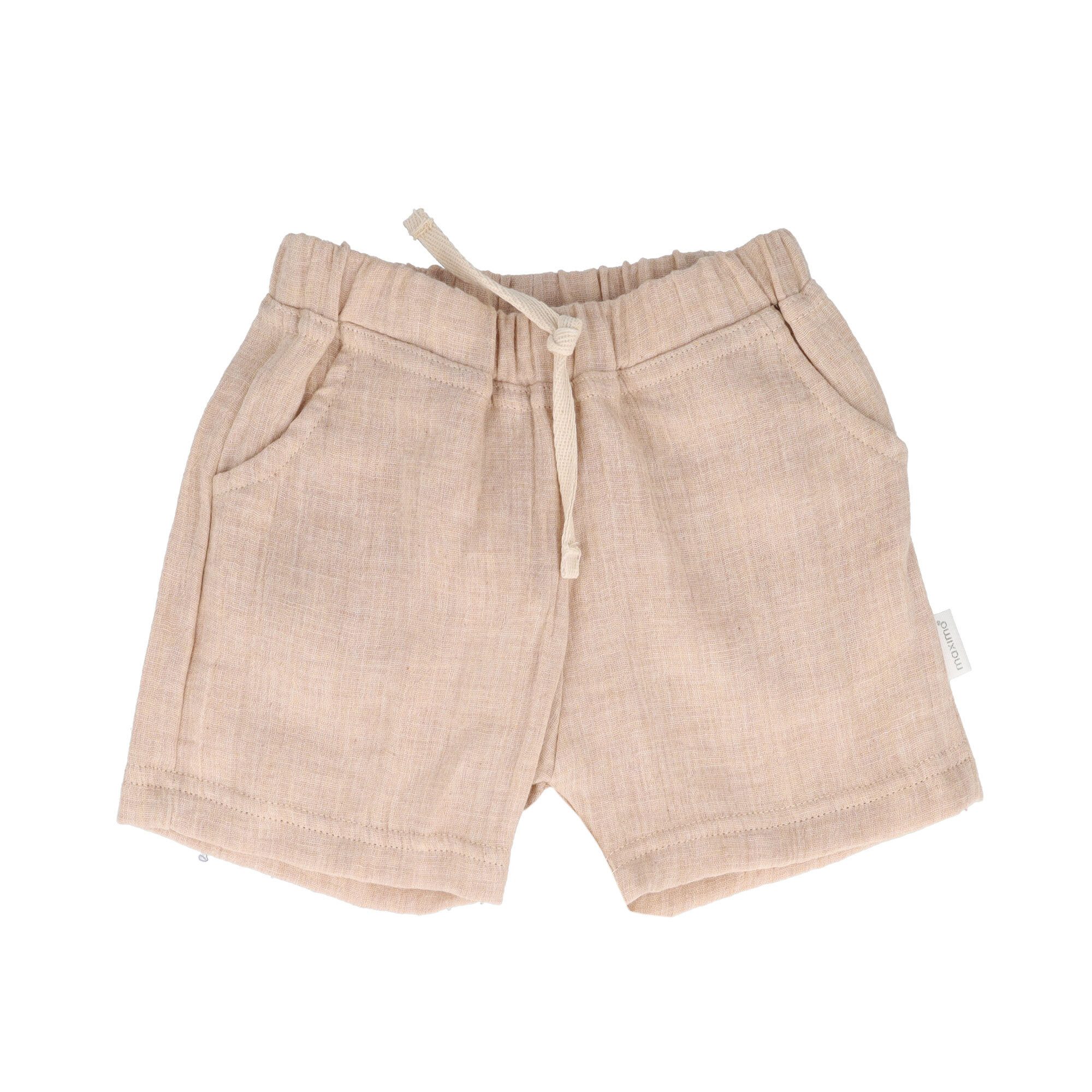 MAXIMO Stoffhose GOTS BABY BOY-Shorts Musselinstoff (1-tlg) Musselin