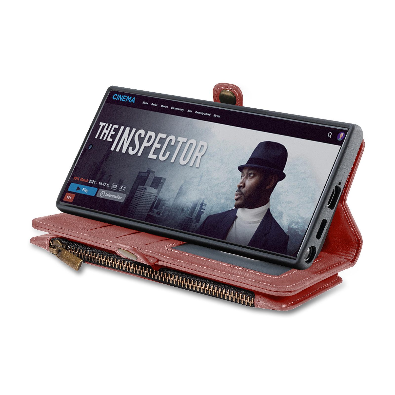 Tec-Expert Handyhülle Geldbörse Hülle mit RFID Schutz für Samsung Galaxy S25 Ultra 6.8 Zoll, 6.8, Klapphülle Cover Case mit Kartenfach Geldfach Münzfach – Bild 4 von 5
