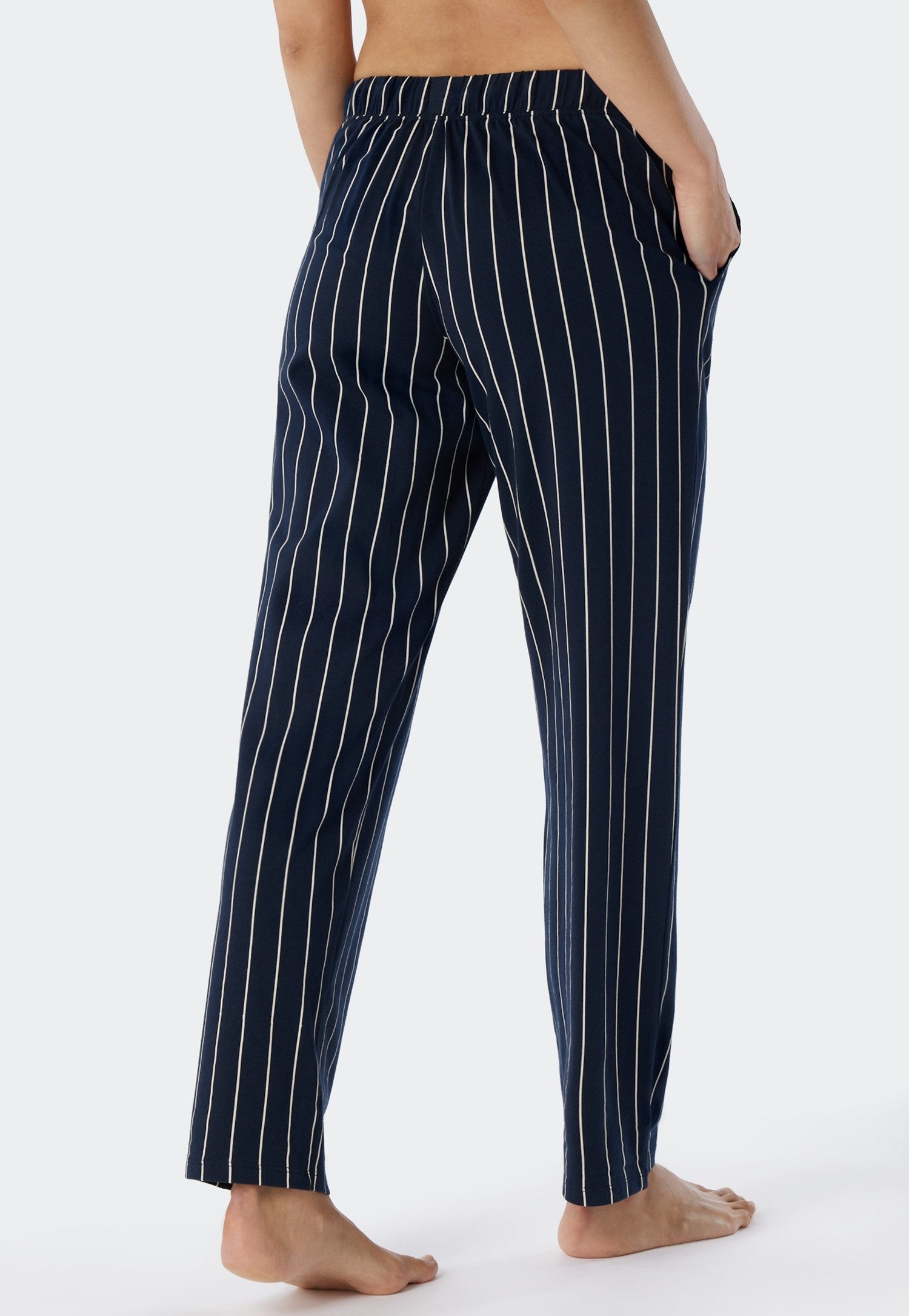Schiesser Loungehose Mix + Relax seitliche Taschen, elastischer Bund, Single Jersey, bequem – Bild 4 von 5