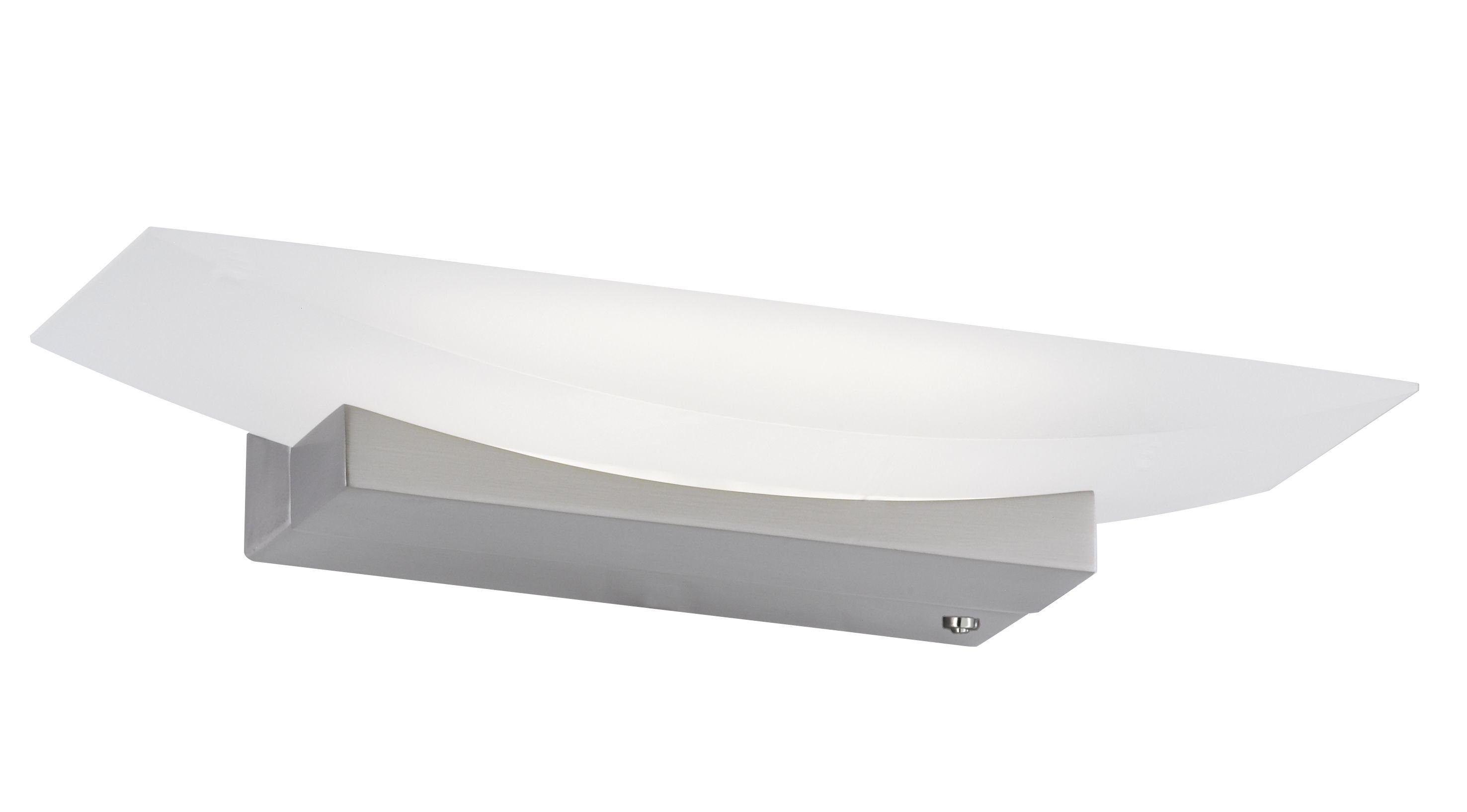 FISCHER & HONSEL Wandleuchte FISCHER & HONSEL Wandleuchte BOWL TW BH 30x6 cm grau Wandlampe, Warmweiß