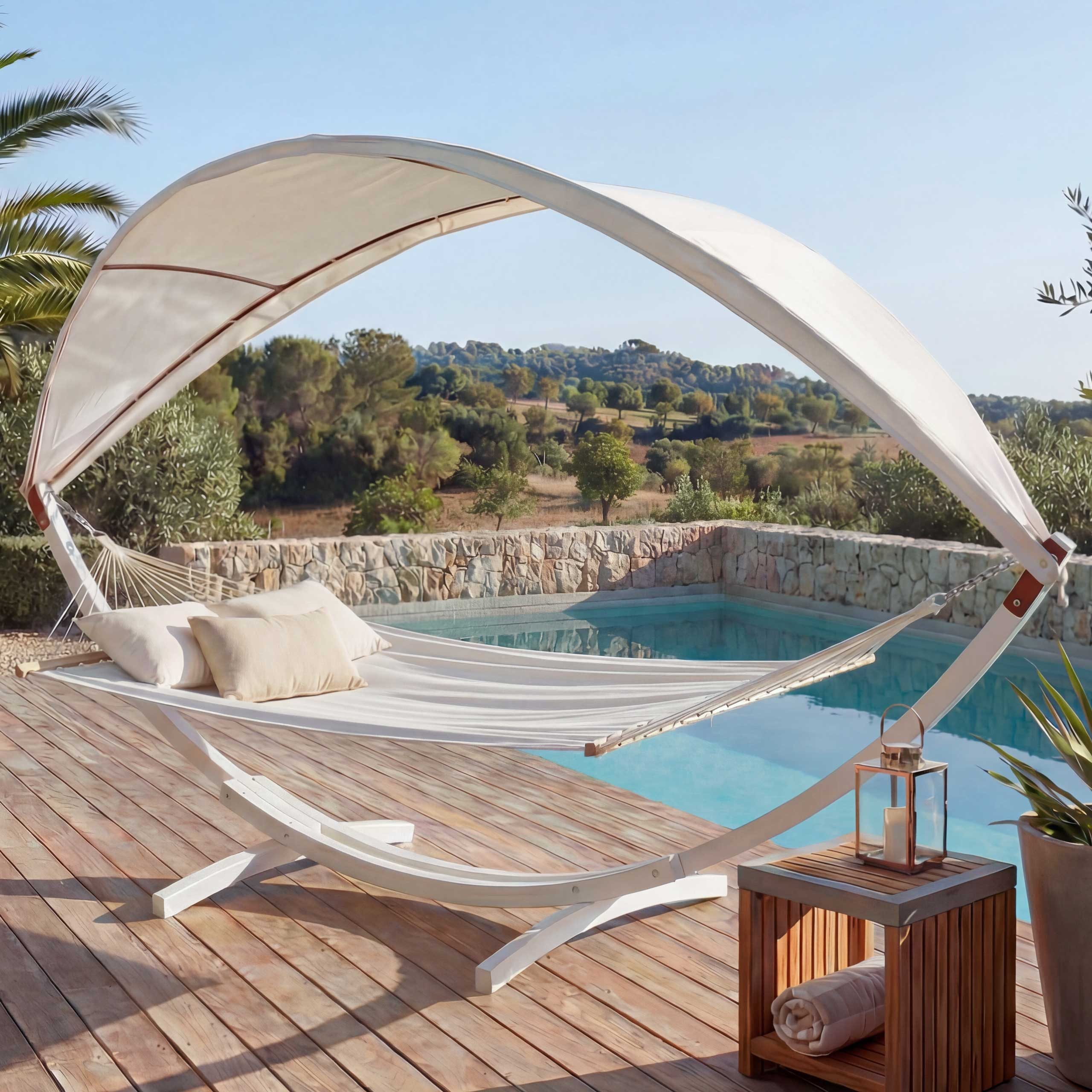 MCW Hängematte MCW-J47 (1 St), Höhenverstellbar Bequeme Formgebung, Stabiles Gestell Einfache Montage