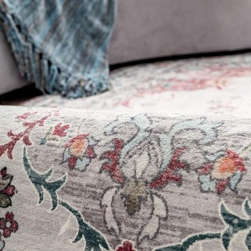 Orientteppich Mila, Taleta, rechteckig, Höhe: 7 mm, Teppch für Wohnzimmer, Schlafzimmer, Vintage Blumenmuster