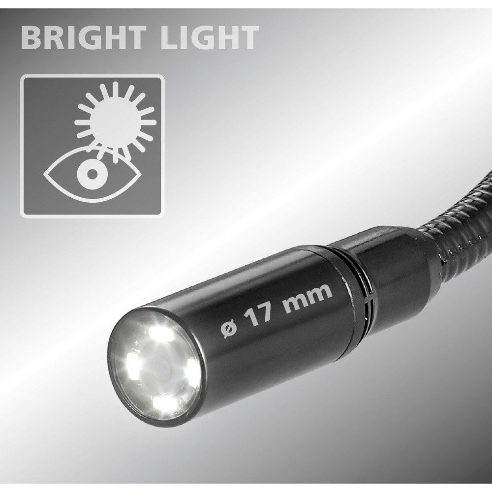 LASERLINER Kamerazubehör-Set Laserliner MaxView Camera Endoskop-Sonde Sonden-Ø 17 mm 1.5 mm LED-Bel