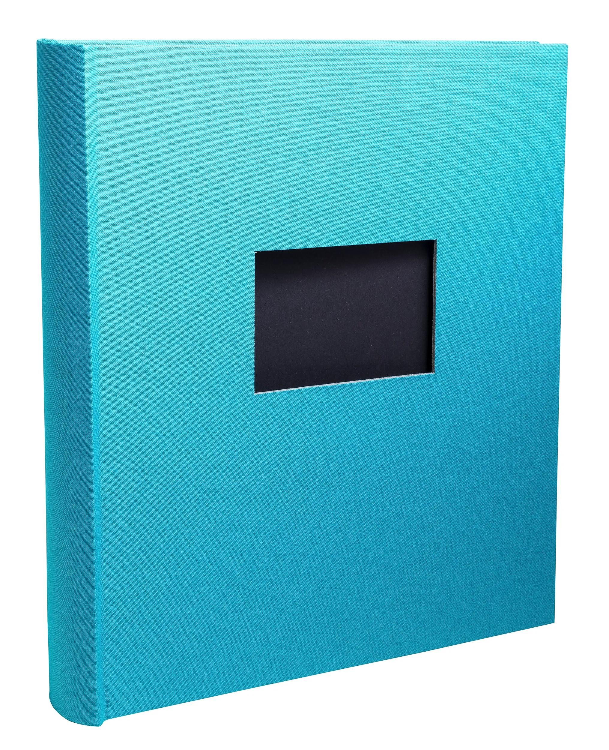 EXACOMPTA Fotoalbum Fotoalbum, 60 Seiten schwarz, 29x32 cm, Pop'N Co - Cyan - 16088E, Fotoalben Erinnerung