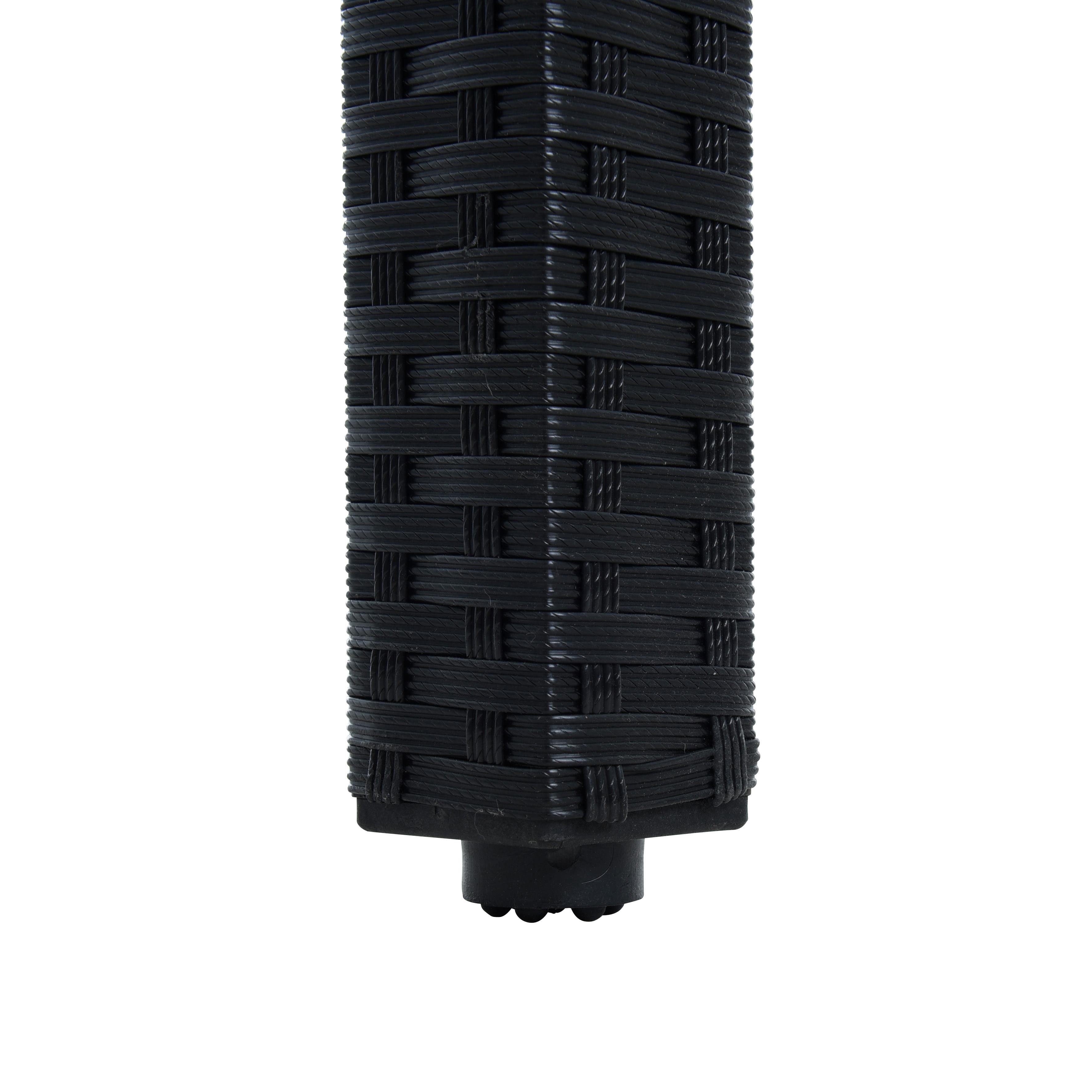 ESTEXO Sitzgruppe Polyrattan Gartenmöbel Set für 8 Personen Rattan Gartenset Schwarz – Bild 5 von 5