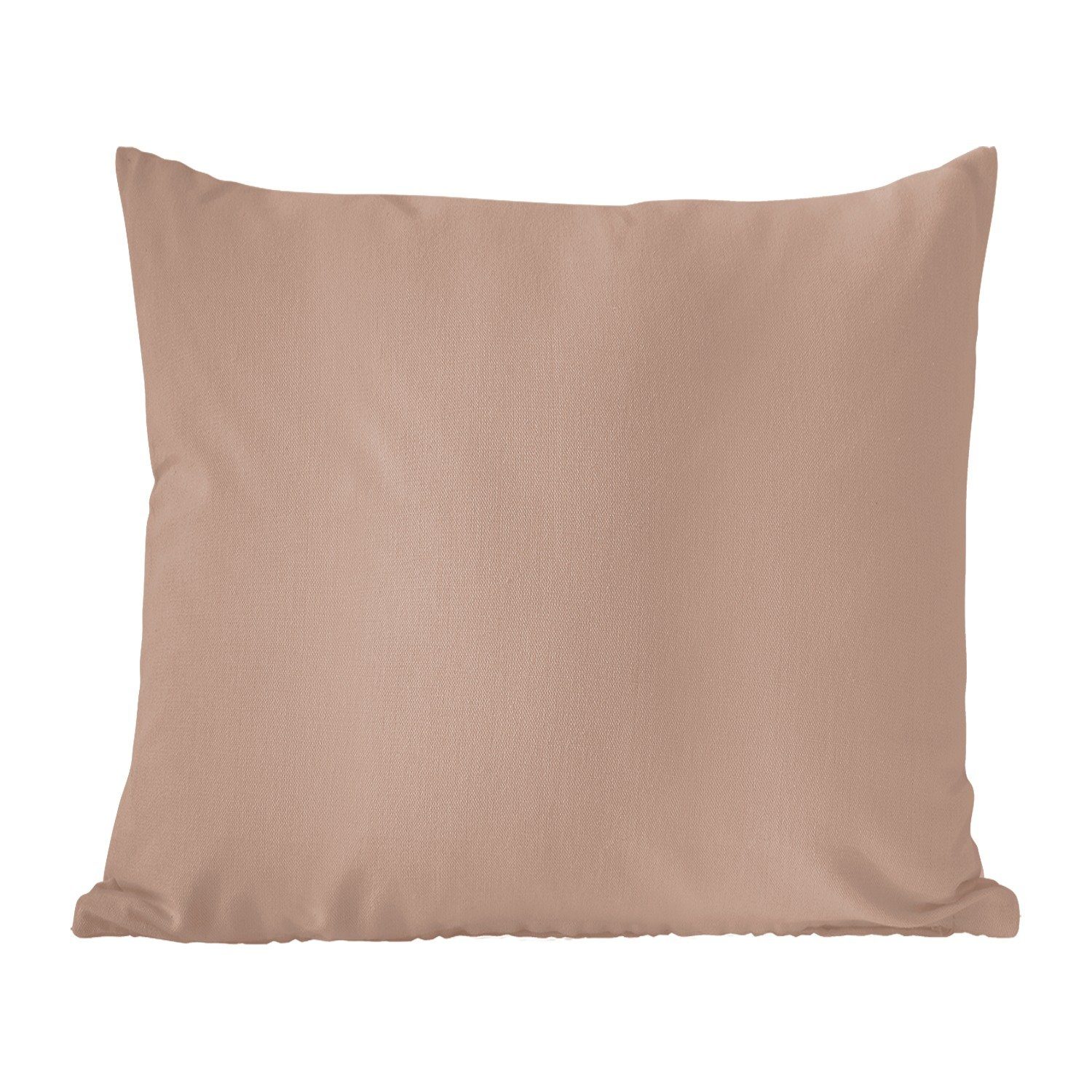 MuchoWow Dekokissen Beige - Farbe - Rosa, Zierkissen mit Füllung für Wohzimmer, Schlafzimmer, Deko, Sofakissen