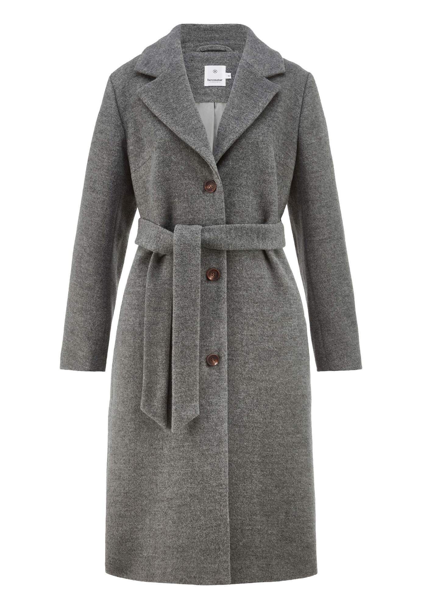 Hessnatur Wintermantel Regular aus reiner Bio-Schurwolle (1-tlg) günstig online kaufen