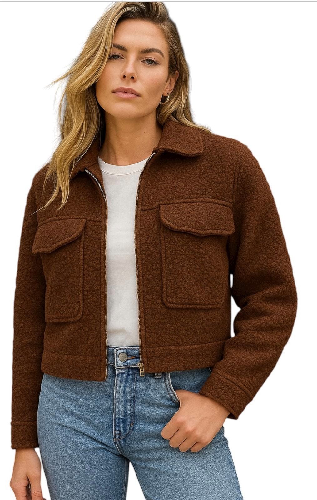 Worldclassca Fellimitatjacke Worldclassca Bomberjacke Zip Trench Teddy Jack günstig online kaufen