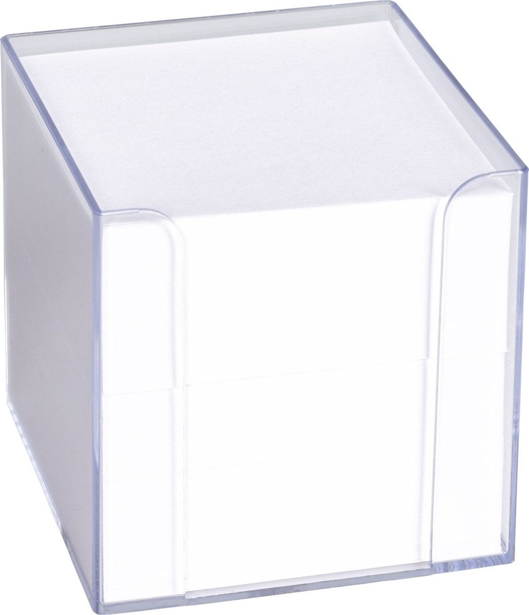 König & Ebhardt Notizzettel Zettelbox 9,5x9,5x9,5cm transparent