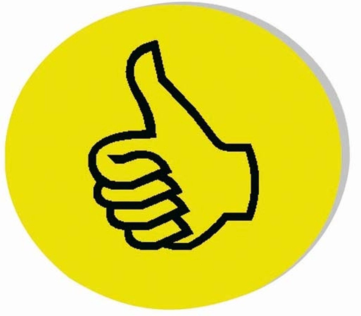FRANKEN Moderationskoffer Moderationskarten Wertungssymbol positiv 10 cm VE=100 Stück