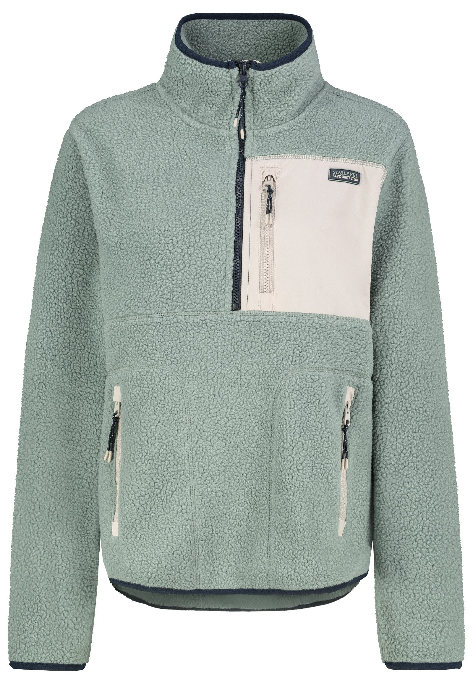 SUBLEVEL Fleecejacke Damen Teddyfleece Kuschelig Übergangsjacke Jacke Outdo günstig online kaufen