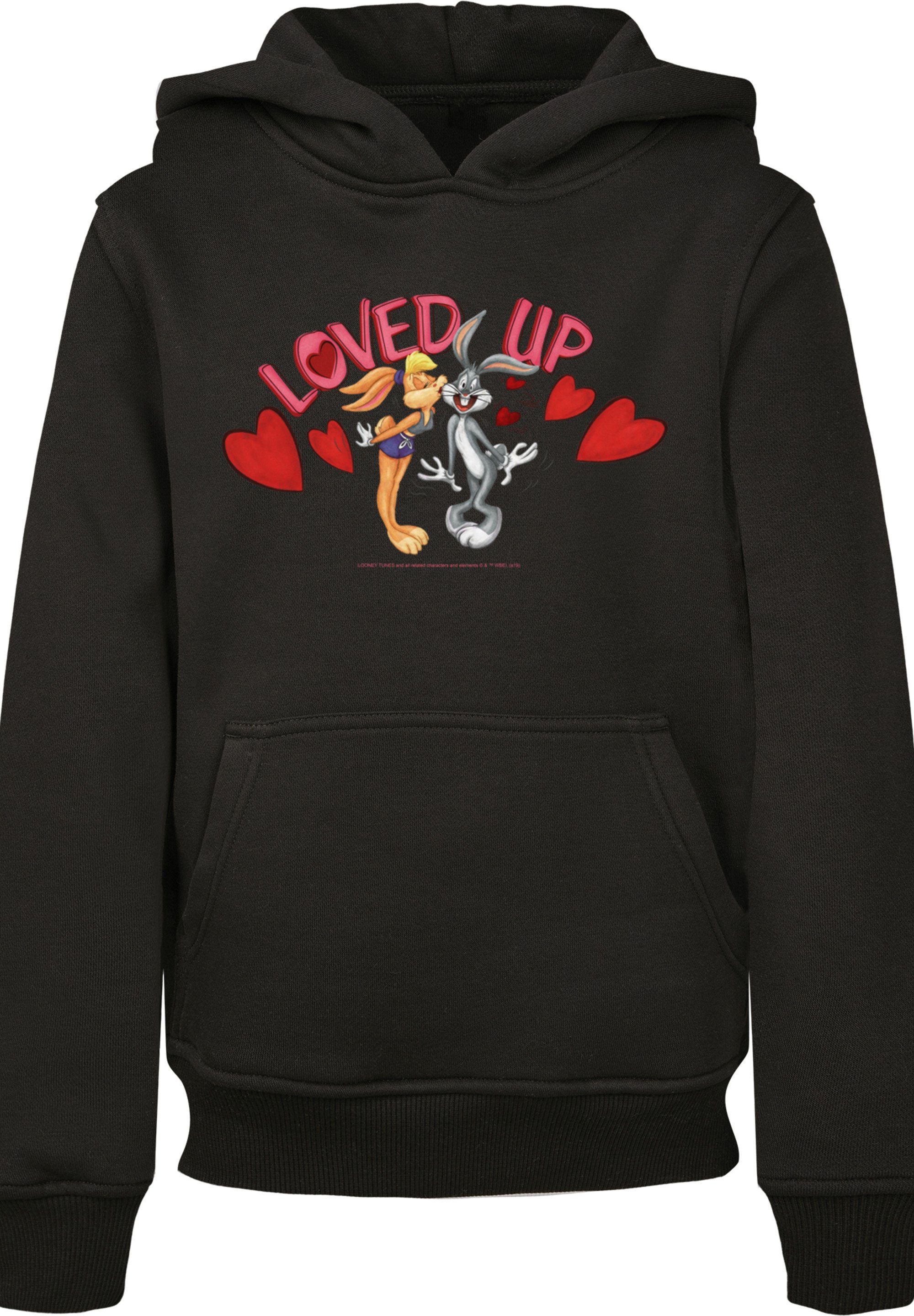 Tunes And Lola Kapuzenpullover schwarz Up Bugs Looney Day Bunny Print Valentine's F4NT4STIC Loved