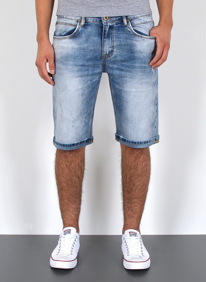 ESRA Jeansshorts Herren Sommerhose Jeans Shorts günstig online kaufen