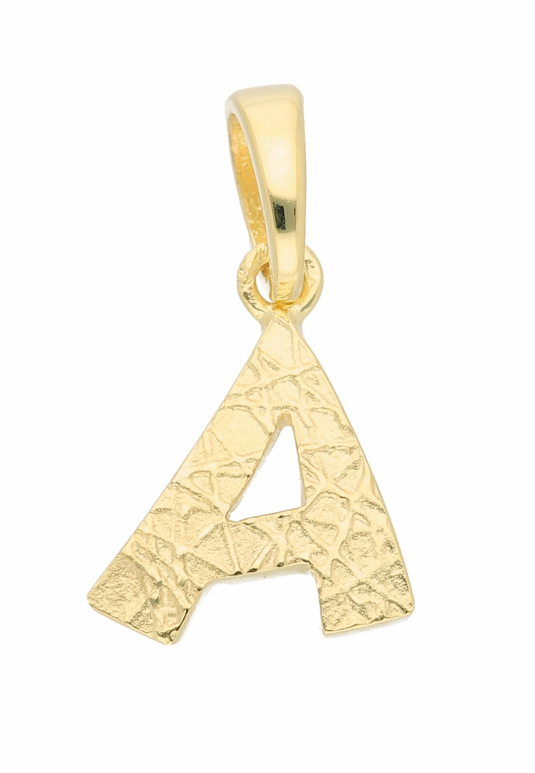 Buchstabenanhänger Damen & Herren 333 Gold Buchstabenanhänger A