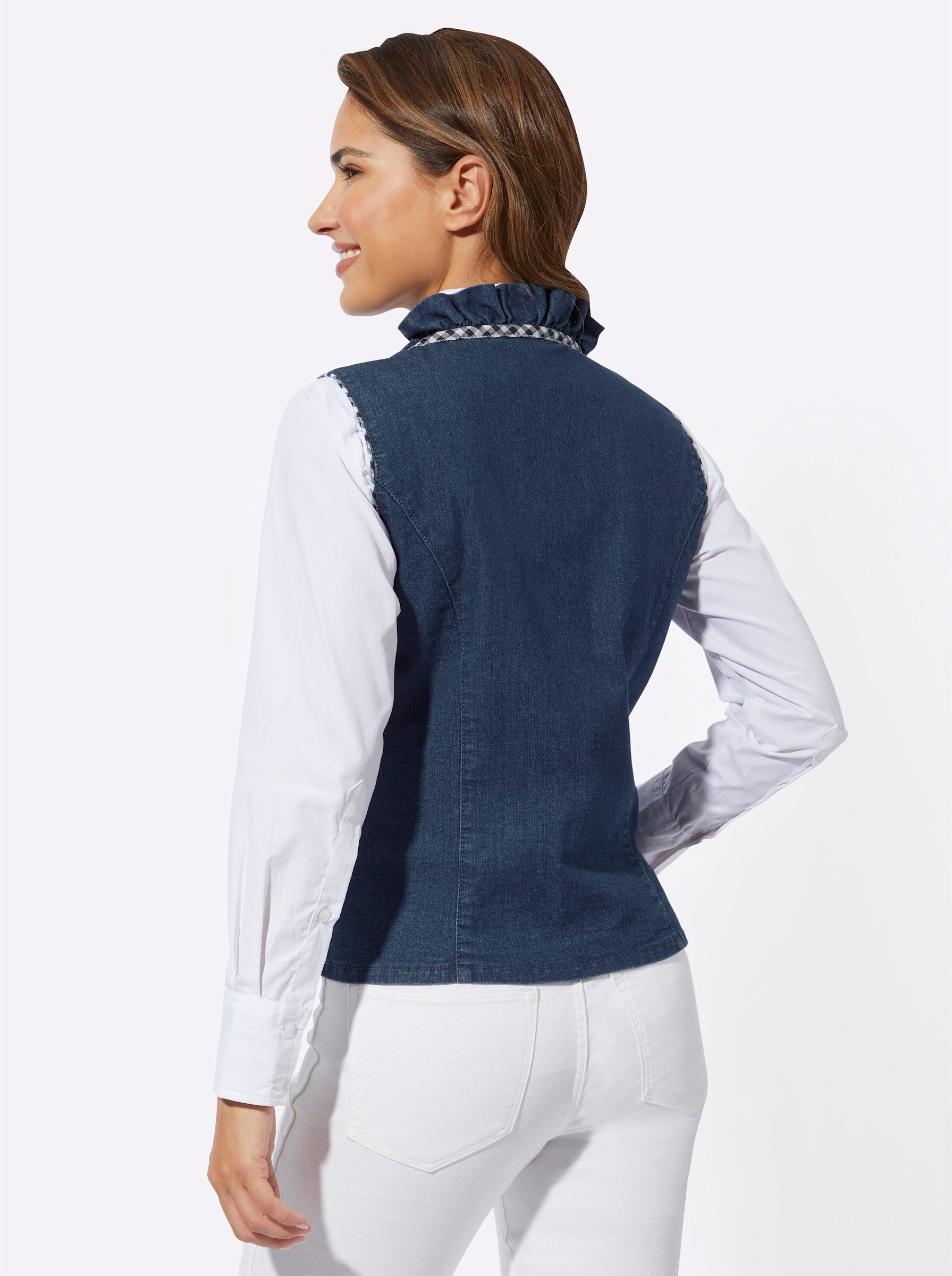 Sieh an! Jerseyweste Jeansweste günstig online kaufen