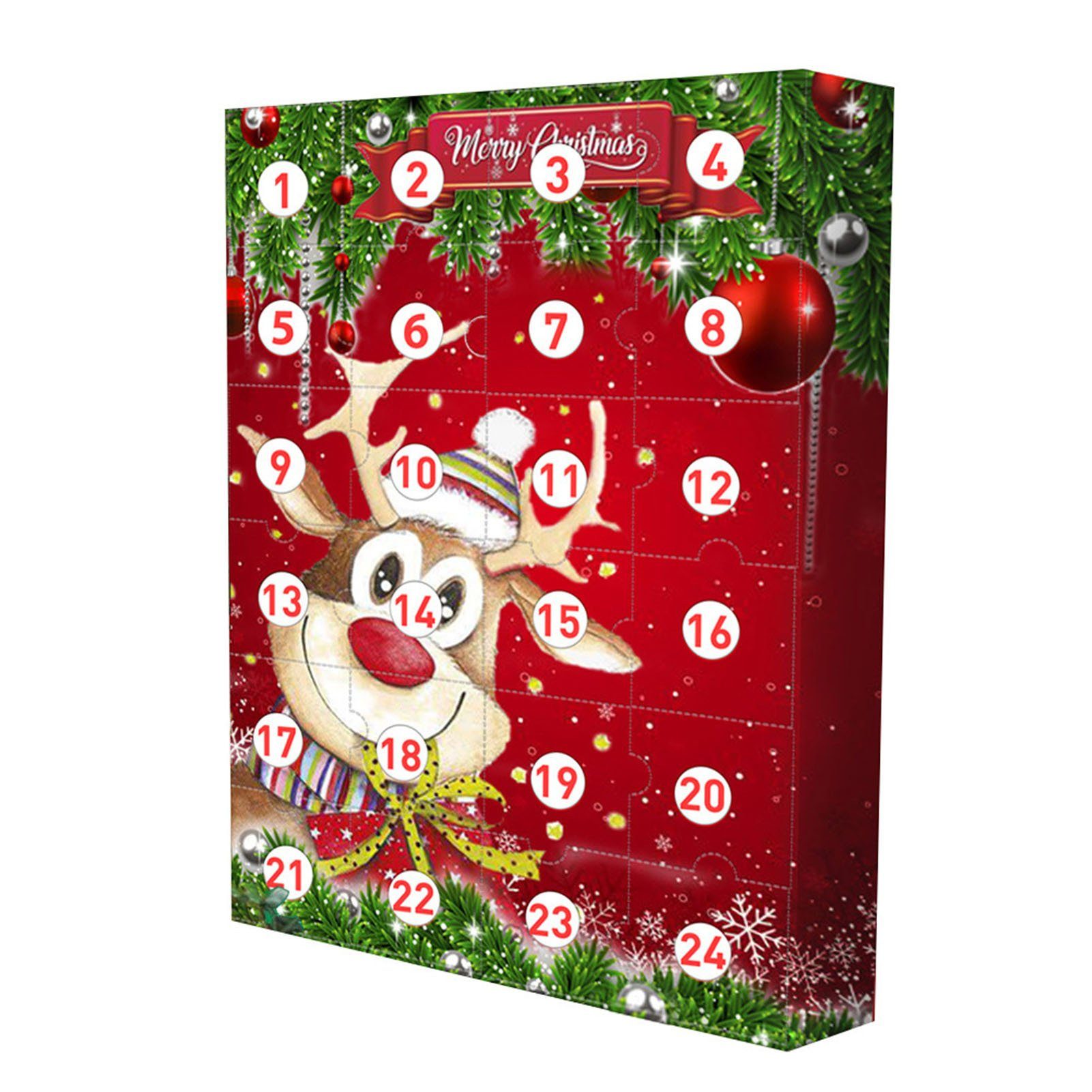 24-Tage-Anhänger, Weihnachts-Überraschungsbox, Stimmungsvolles Blusmart Adventskalender