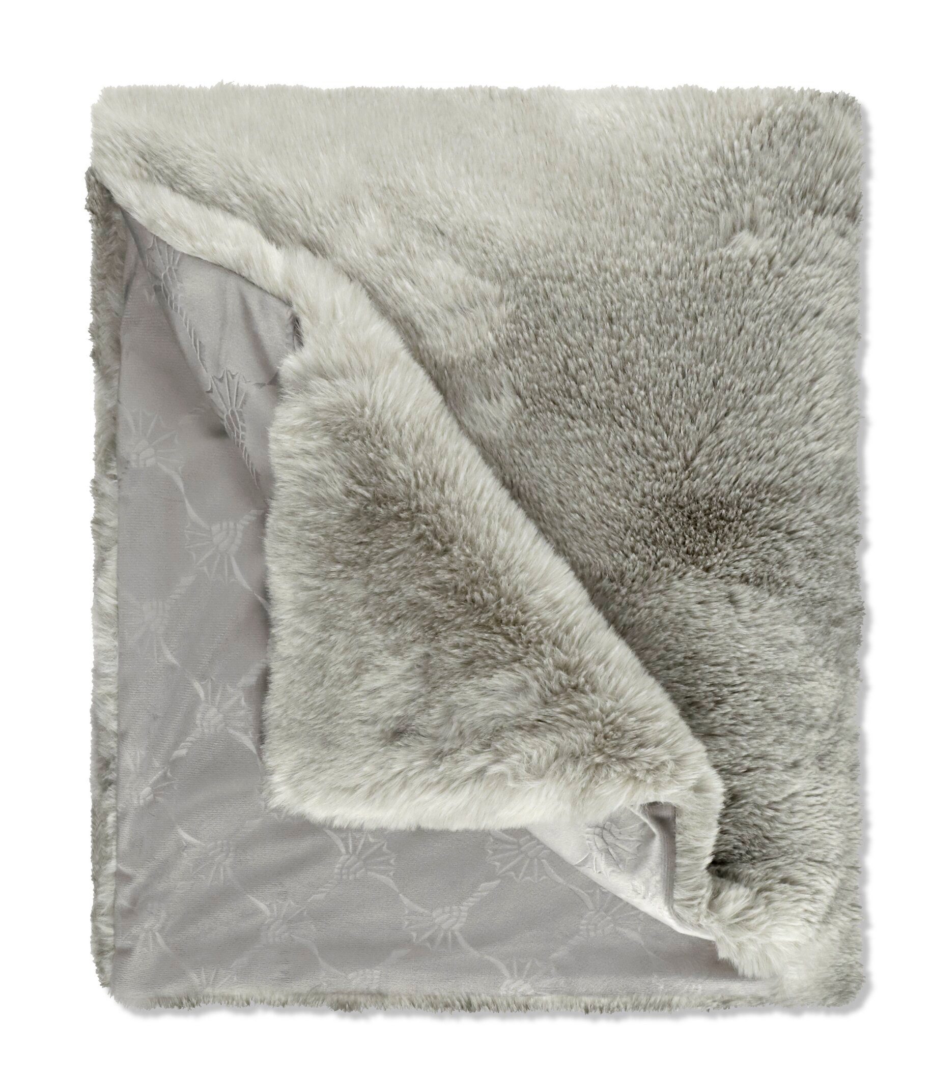 Plaid Embrance, JOOP!, Wendedessin fake-fur und Micro-Verlvet