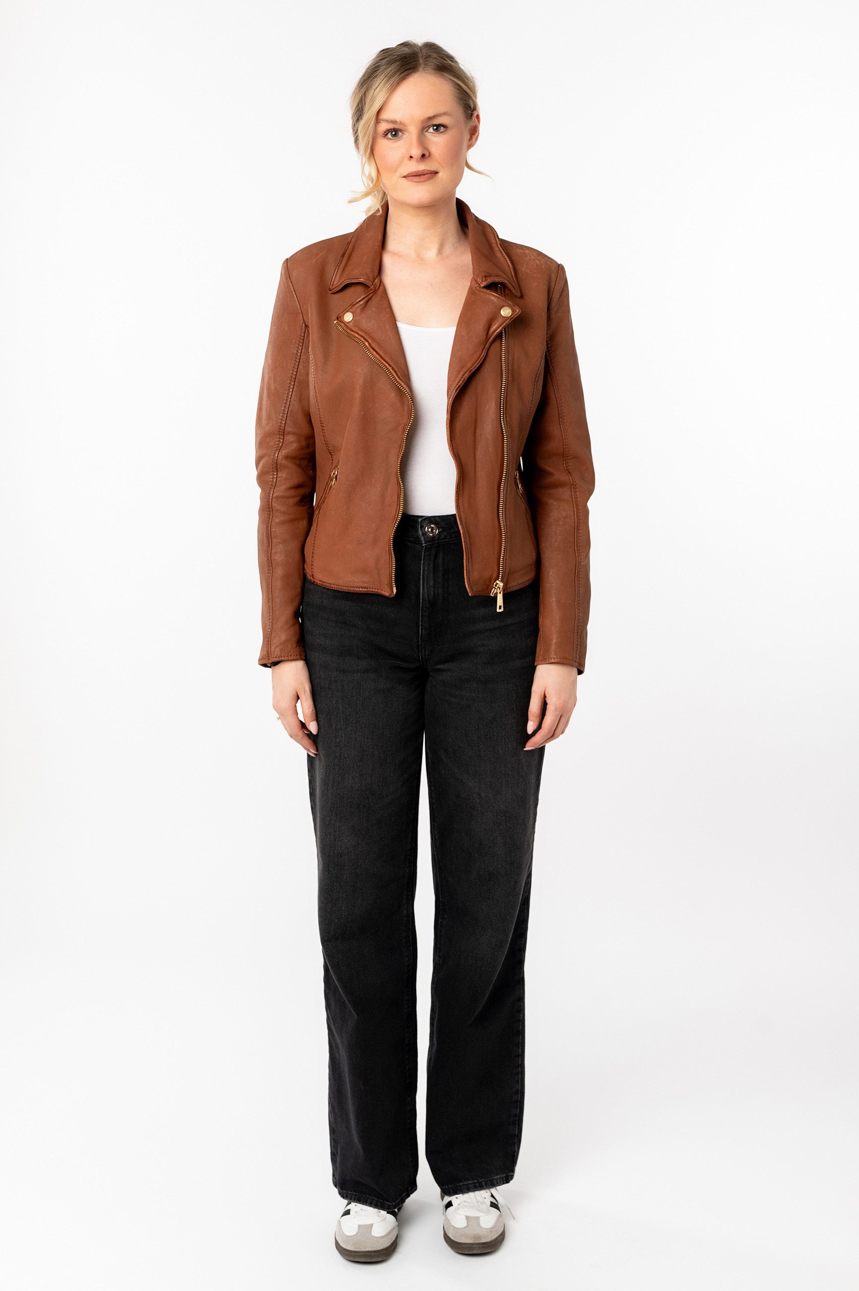 Mauritius Lederjacke MWInessa mit Reverskragen – Bild 5 von 5