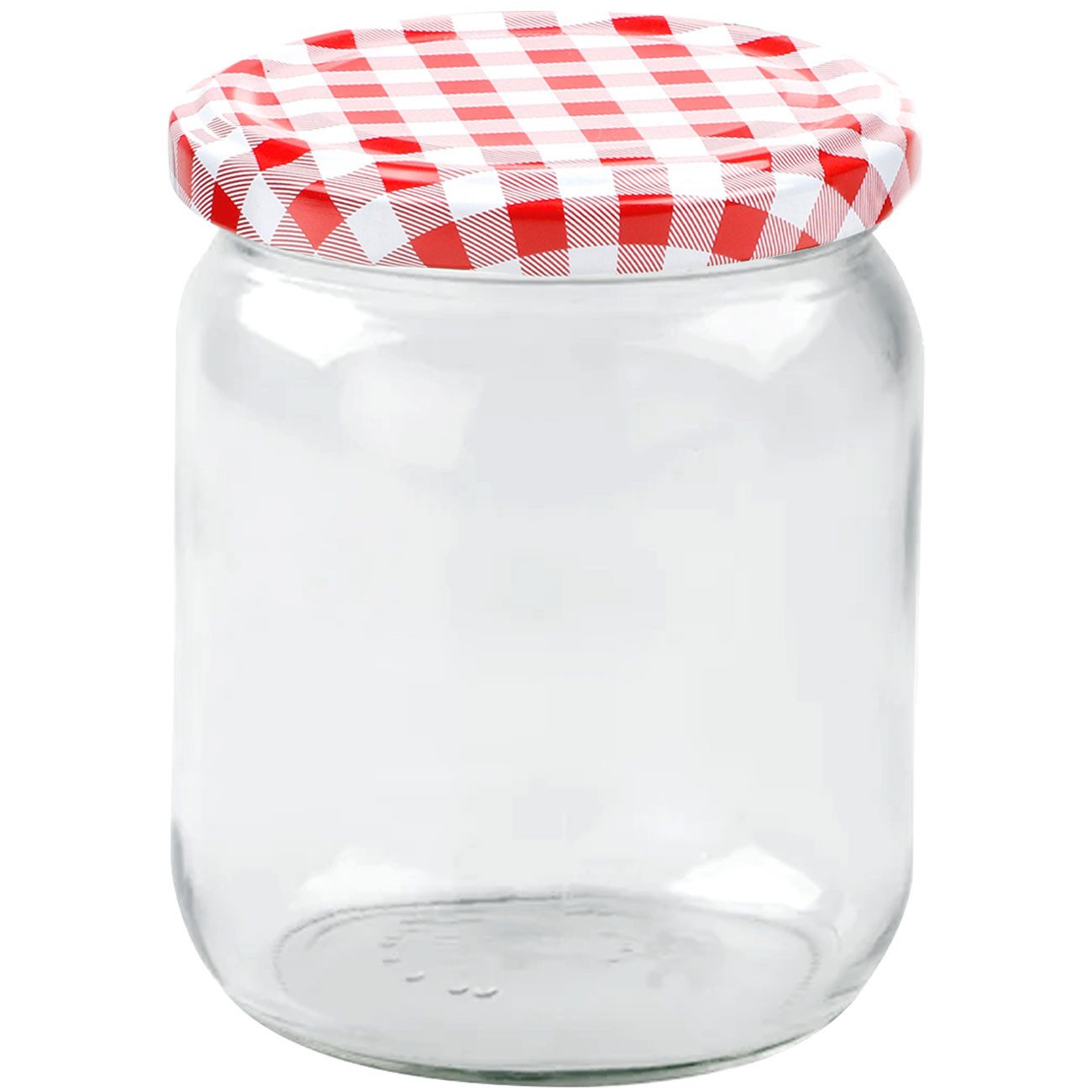 Casativo Einmachglas 540ml Sturzgläser mit Karodeckel: Ideal für Marmelade & Vorrat, (8-tlg., 4er-Set & 8er-Set & 12er-Set), Luftdichte Aufbewahrung von Lebensm – Bild 2 von 2