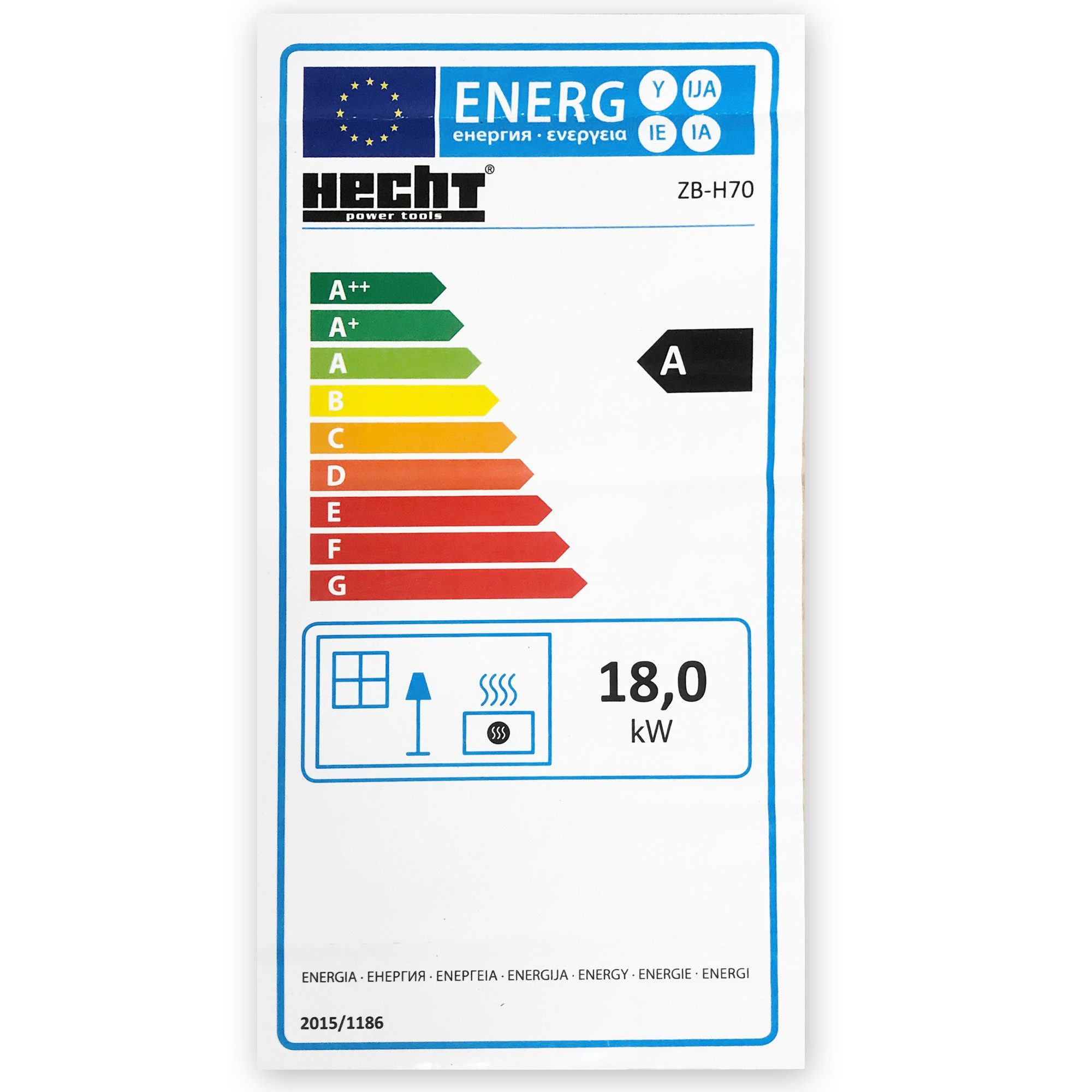 Hecht diesel heater 3040 with chassis, 18 kW, 18000 W, 450 m³/h, up to 150 m², 34.5 kPa