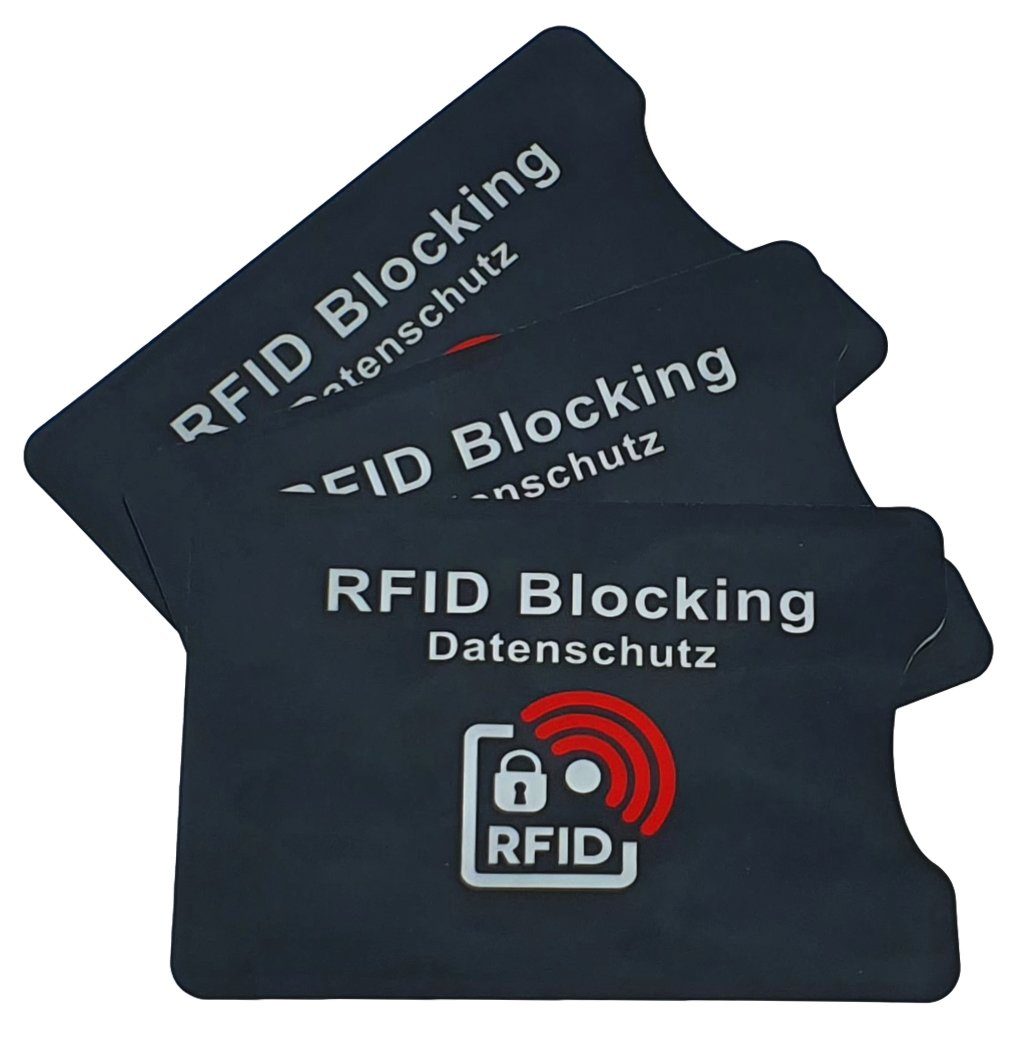 Hebgen Trading Holzkonstruktionsbeschlag RFID-Blocking Schutzhüllen für Kreditkarten /