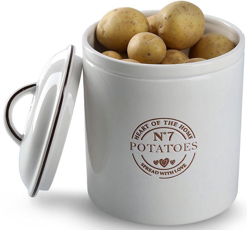 Zeller Present Vorratsdose Potatoes, Keramik, (1-tlg), Eleganter Landhausstil