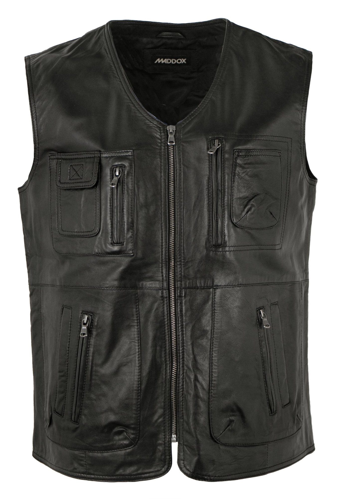 Maddox Lederweste Gero MADDOX - Herren Lederweste Lammnappa schwarz günstig online kaufen