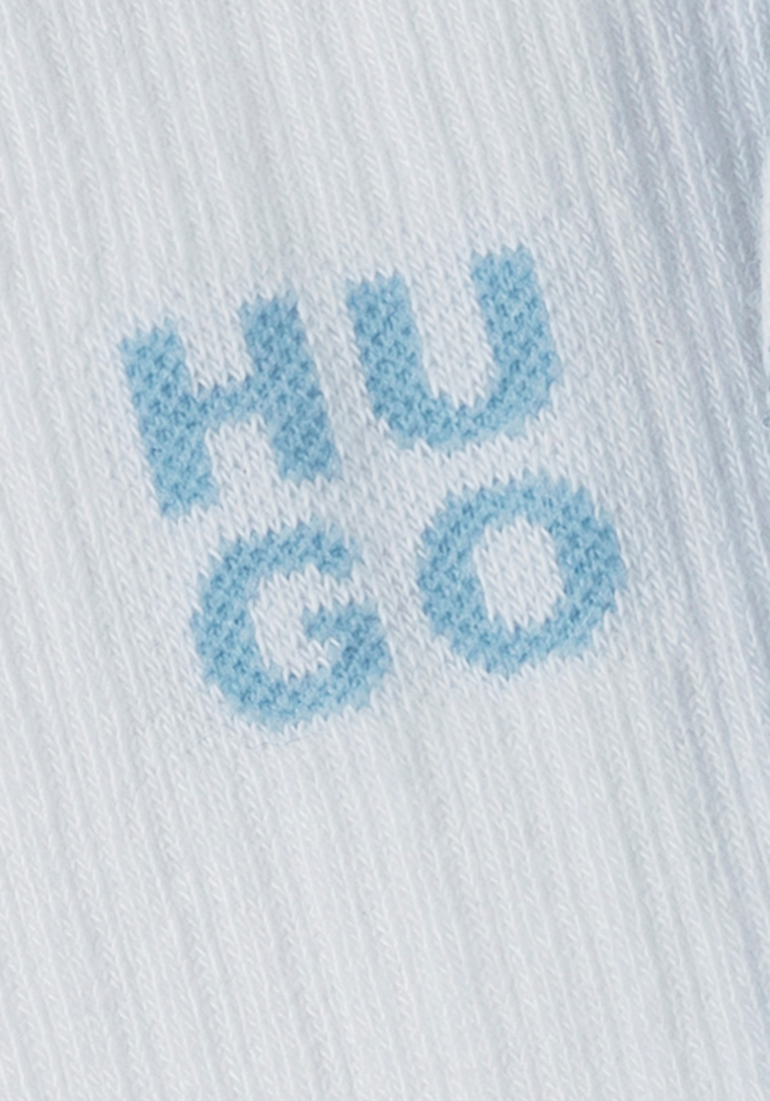 HUGO Socken (3-Paar) mit kontrastfarbenen Logo günstig online kaufen