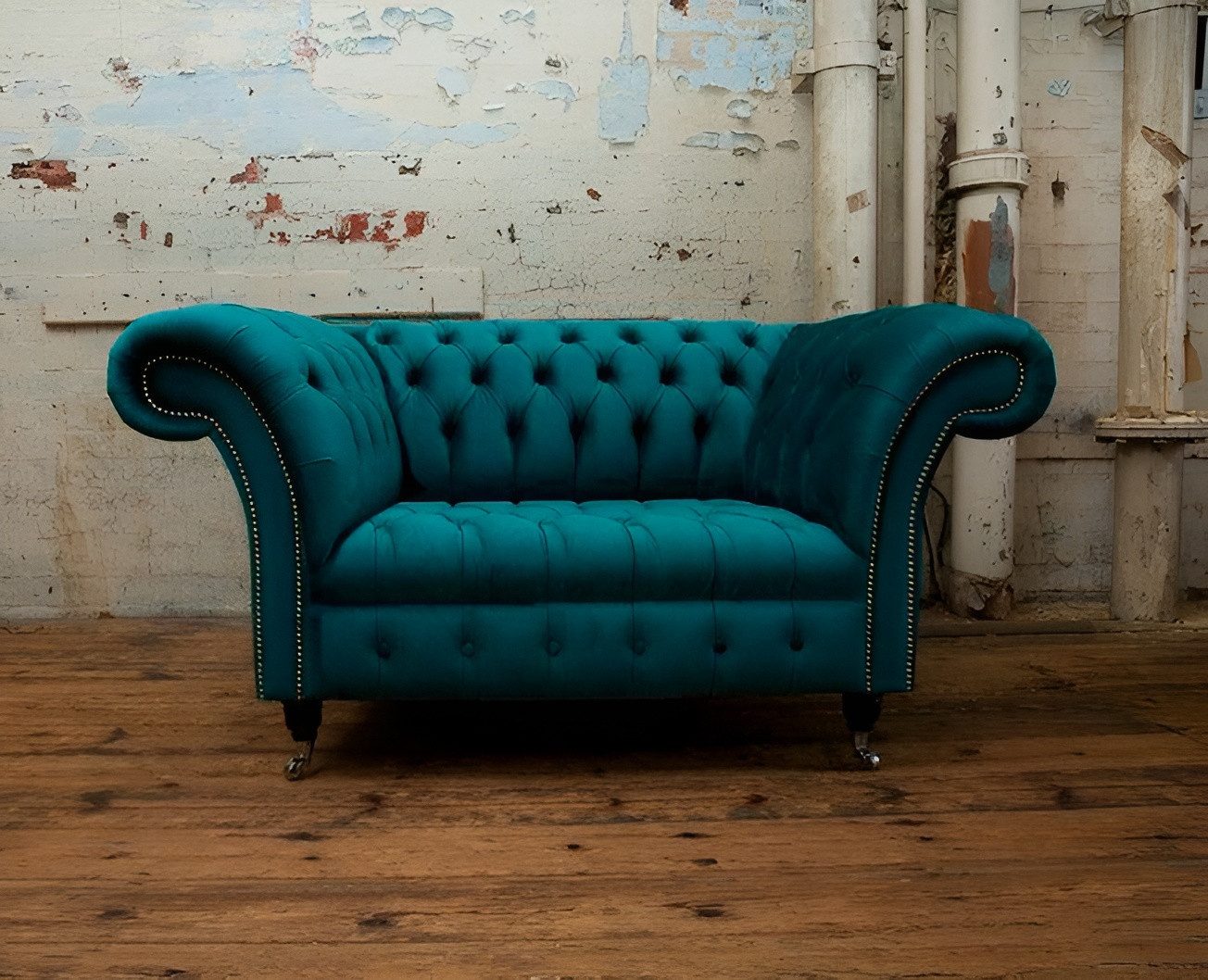 JVmoebel Крісла Chesterfield Eleganter Chesterfield Polstersessel – Luxus Textil Design Sofort (1-St), Made in Europa