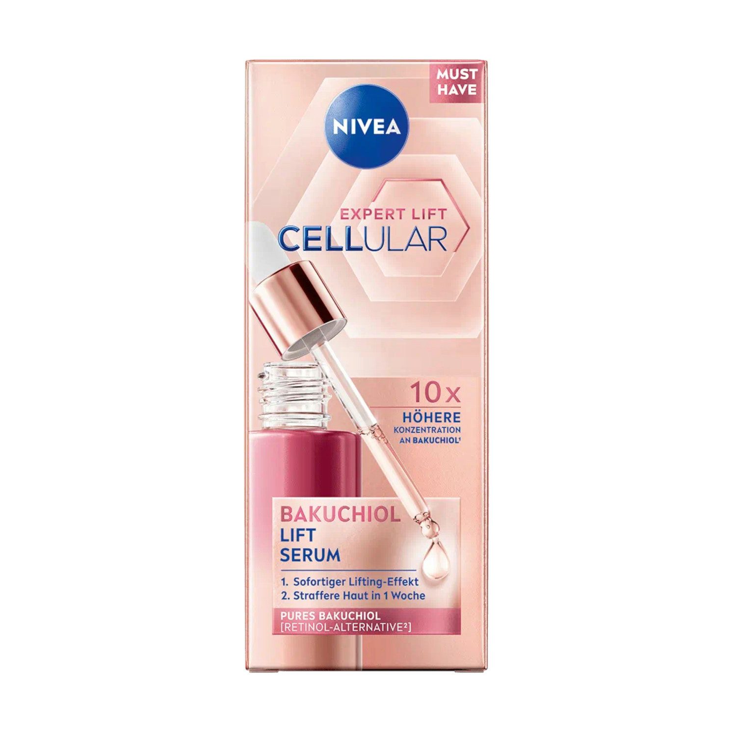 Nivea Gesichtsserum Cellular Expert Lift 3 Zonen Lift Serum 30ml, 1-tlg.