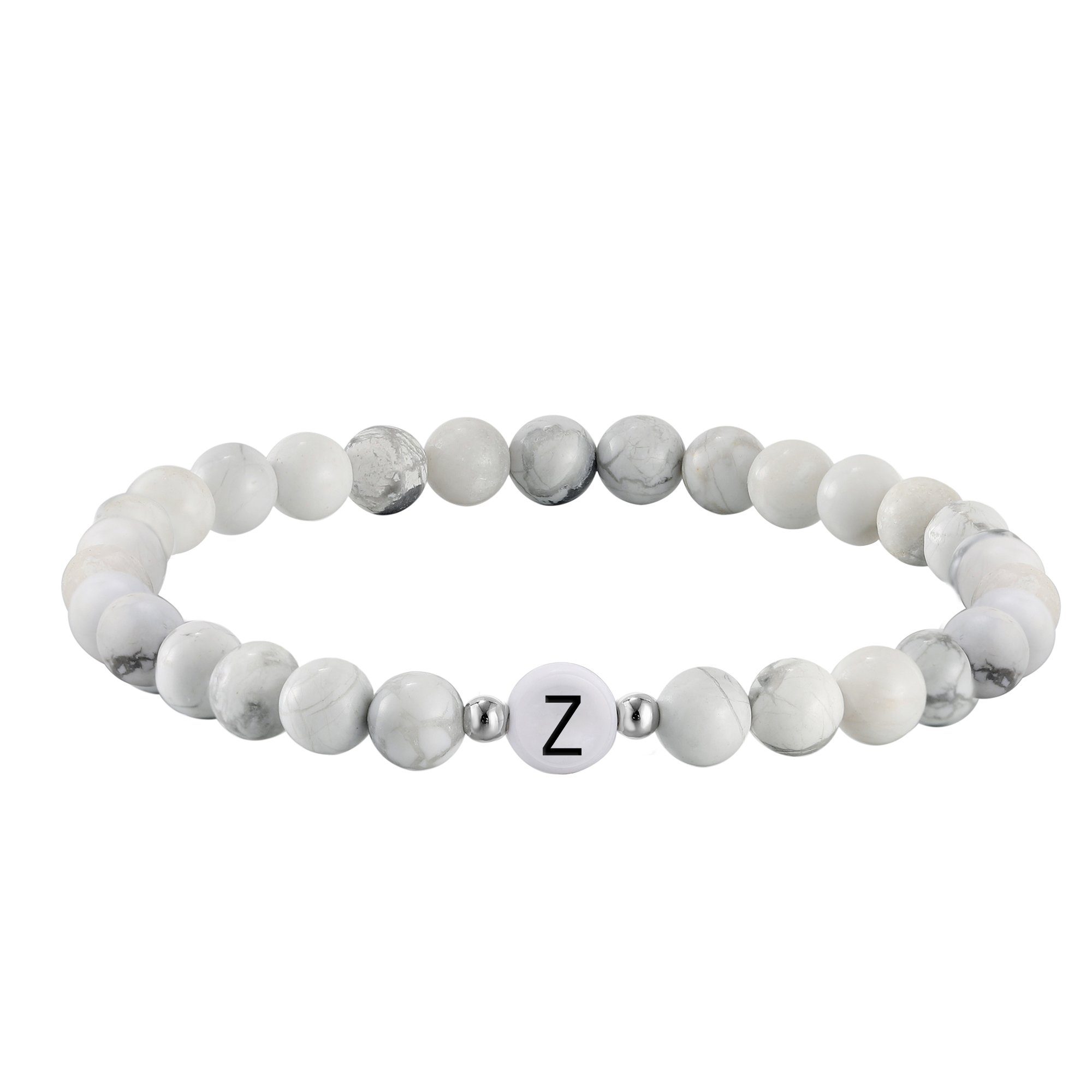 Kim Johanson Armband Initial, aus schwarzem Onyx mit Buchstaben-Perle, elas günstig online kaufen
