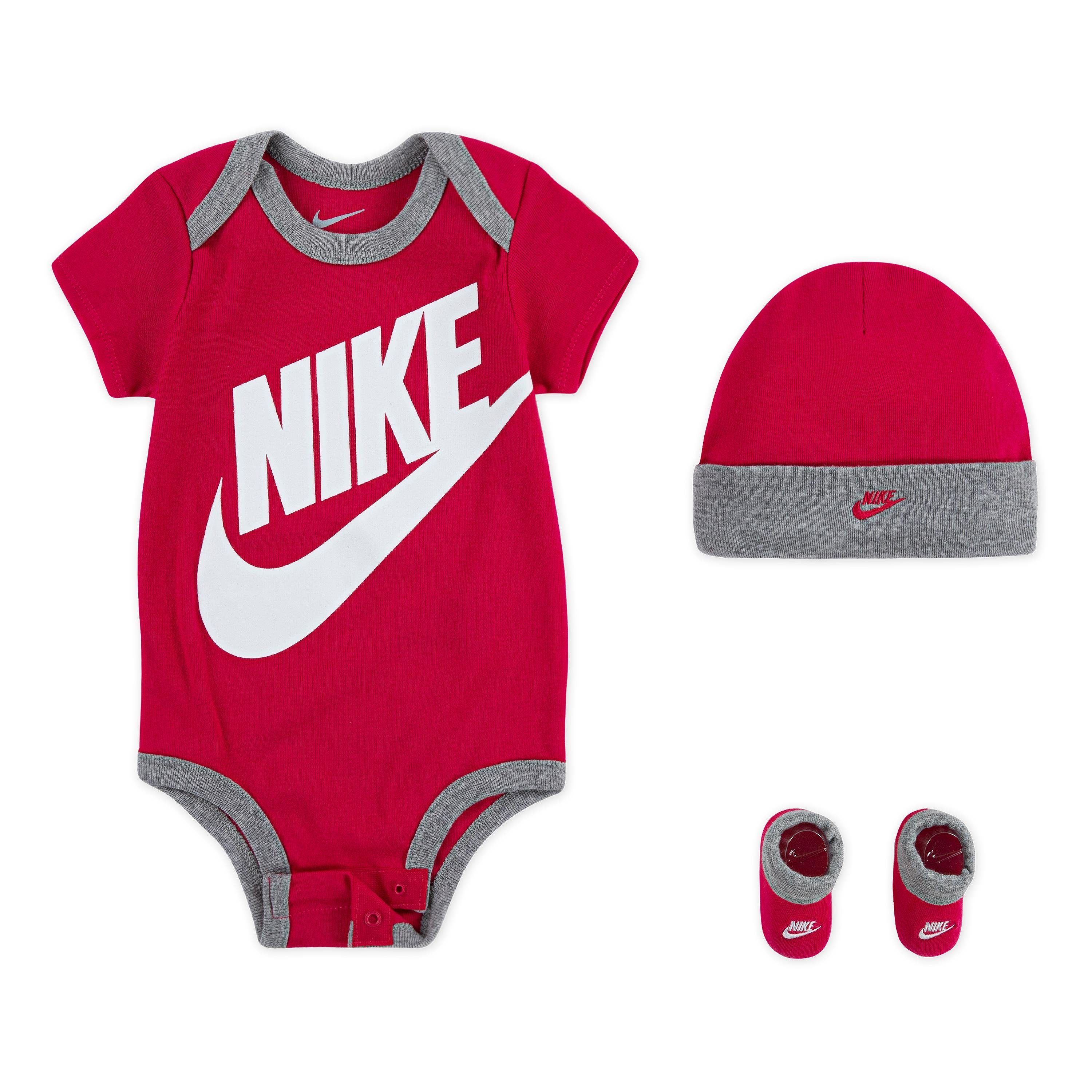 Einkaufszentrum Nike Sportswear Erstausstattungspaket 3-tlg) FUTURA rot LOGO (Set