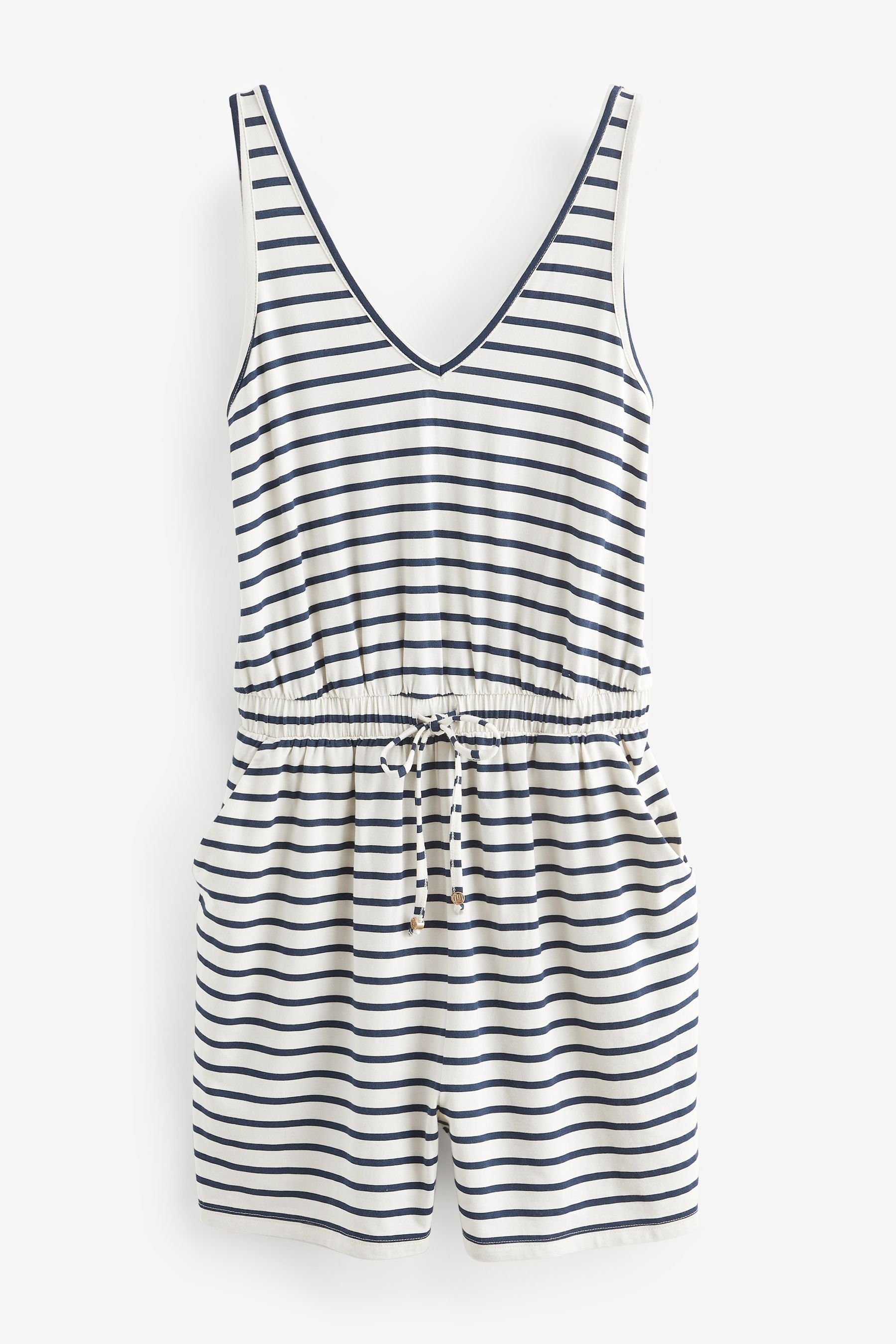 Next Playsuit Jersey-Einteiler mit V-Ausschnitt (1-tlg) günstig online kaufen