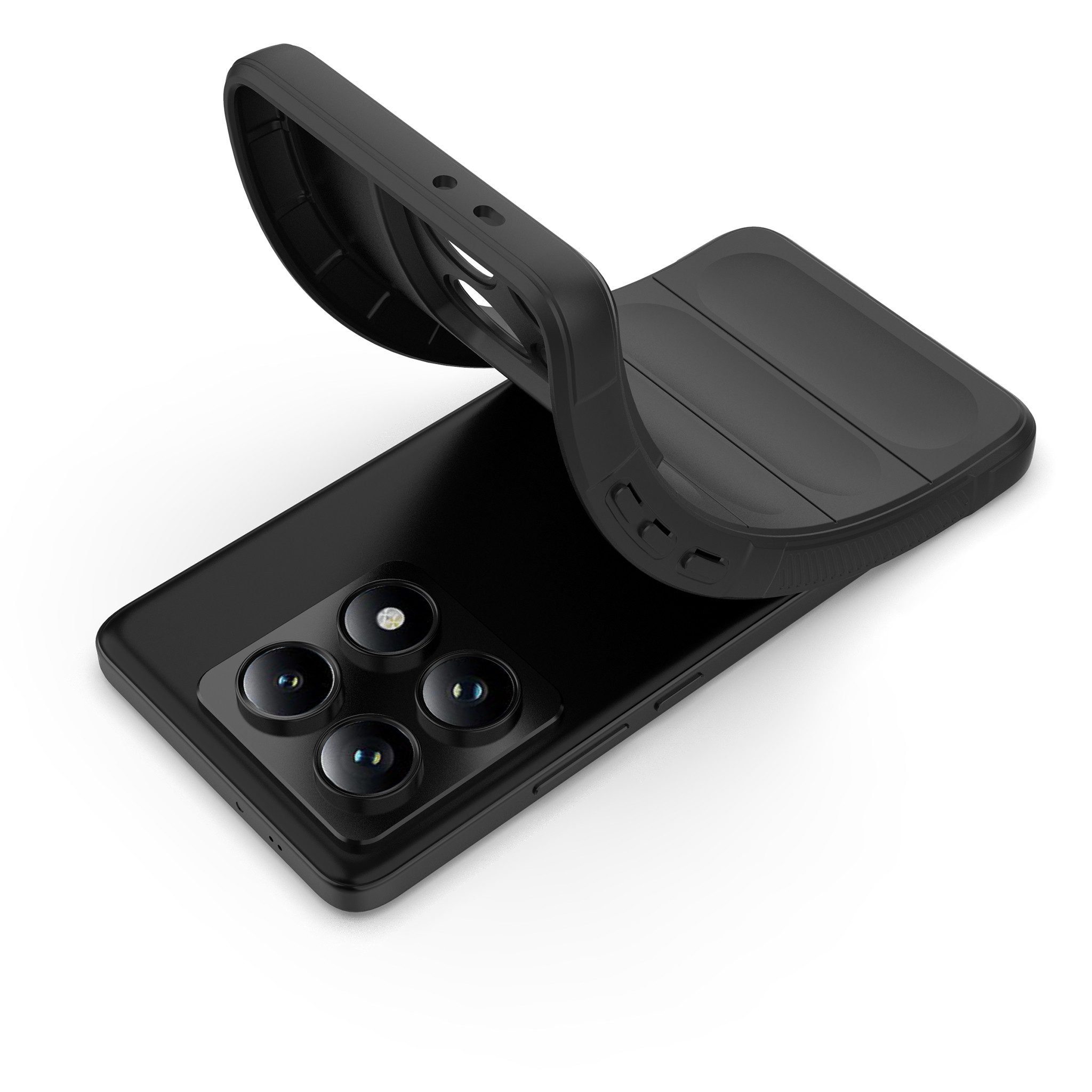 Tec-Expert Handyhülle Cover Hülle für Xiaomi 14T Pro 6.67 Zoll, 6.67, Case mit Griffzonen und Mikrofaser Inlay