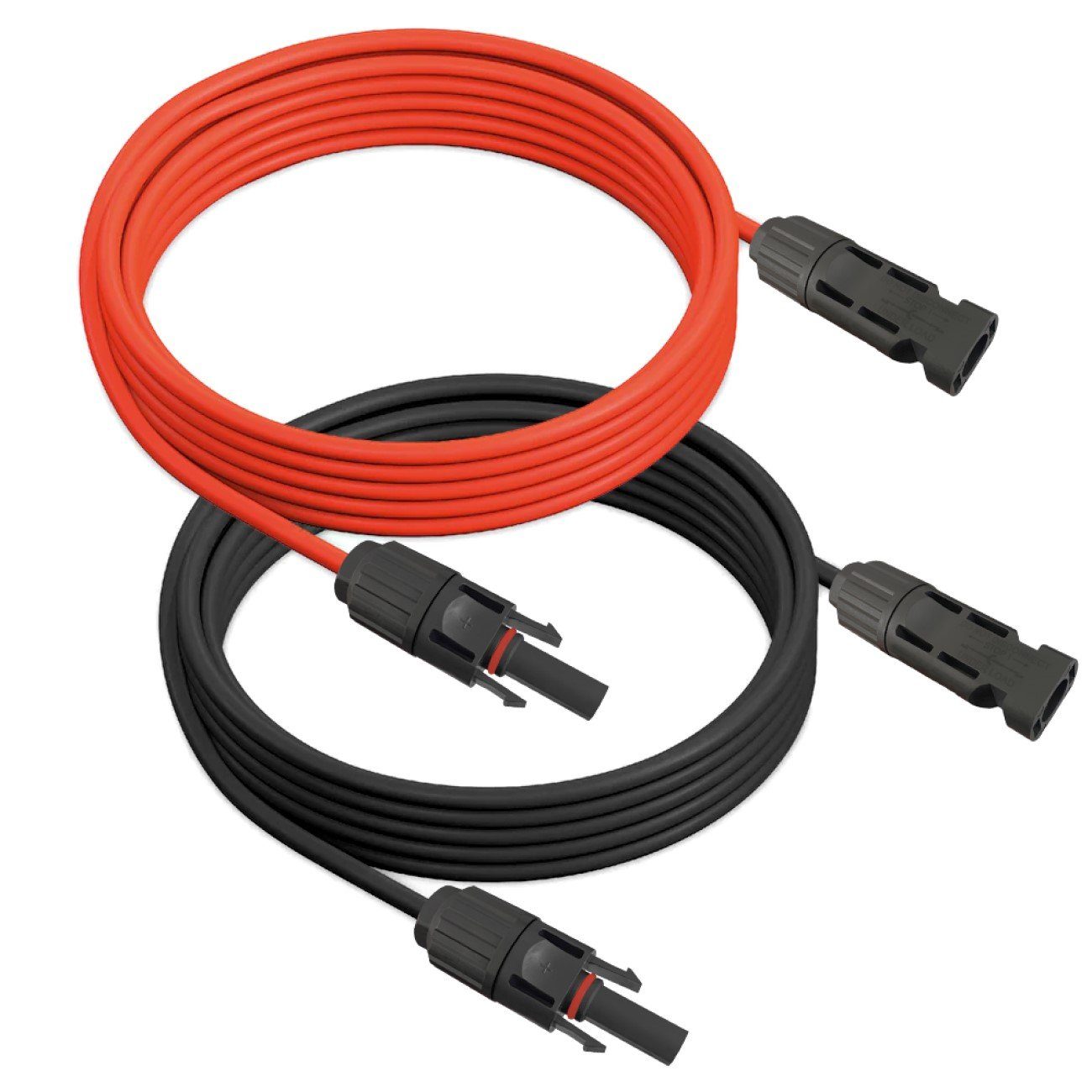 ARLI Solaranlage 5m Solarkabel Verlängerungskabel rot + schwarz 6 mm² mit Solarstecker, (5m, 1-St., Kabel), Solarstecker Solar Kabel Stecker