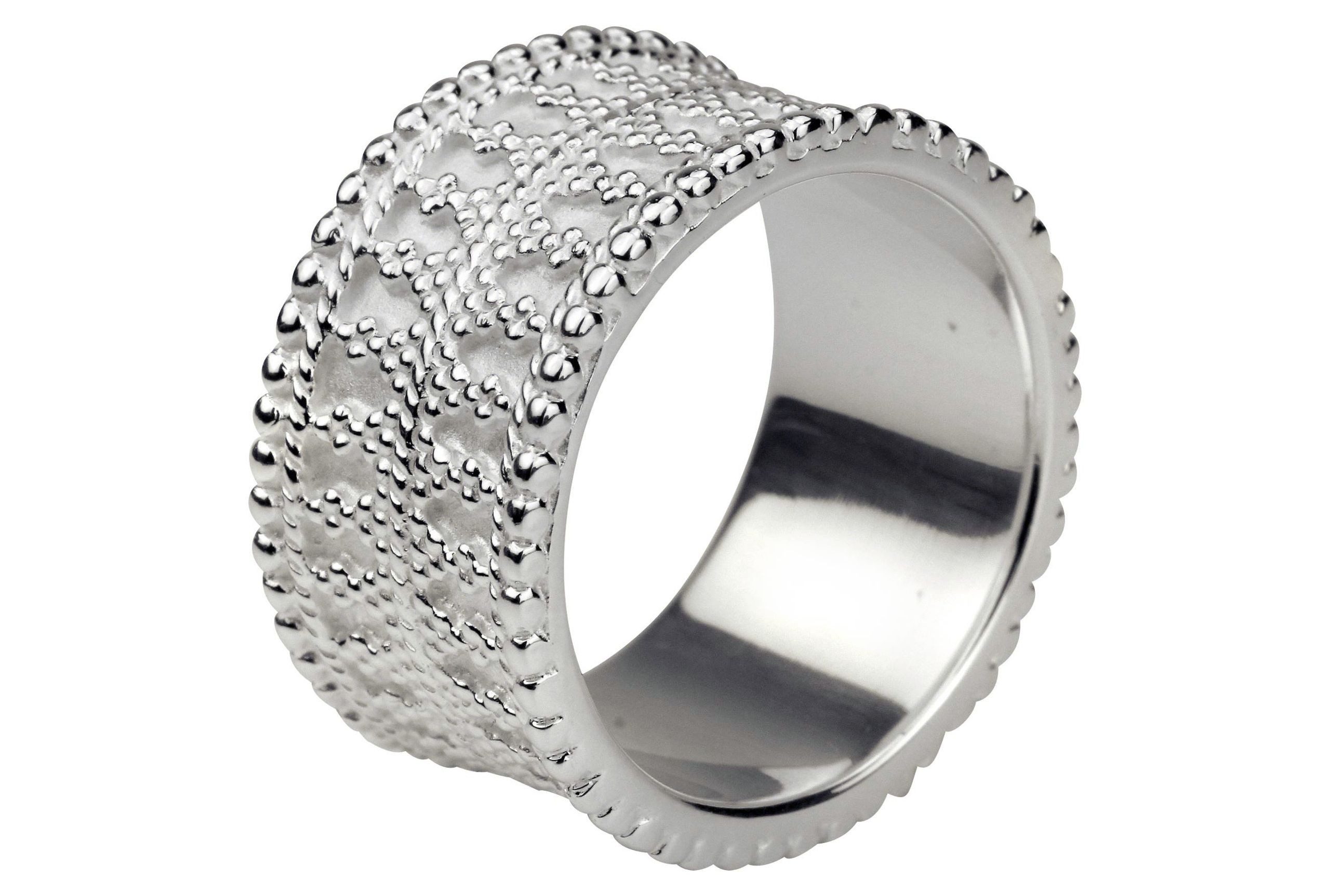 Silberring Ring mit doppeltem Ornamentband