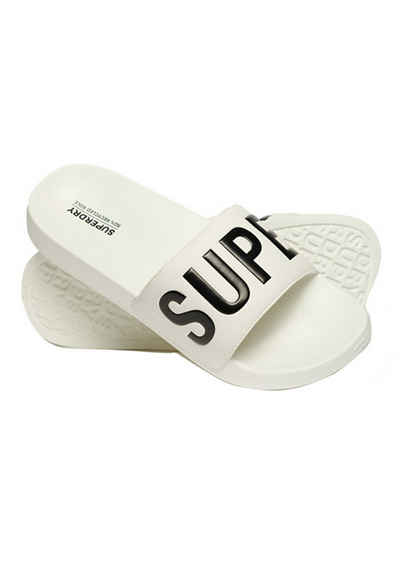 Superdry Superdry Herren Bade-Sandalen CORE VEGAN POOL SLIDE Optic Weiß Badesandale