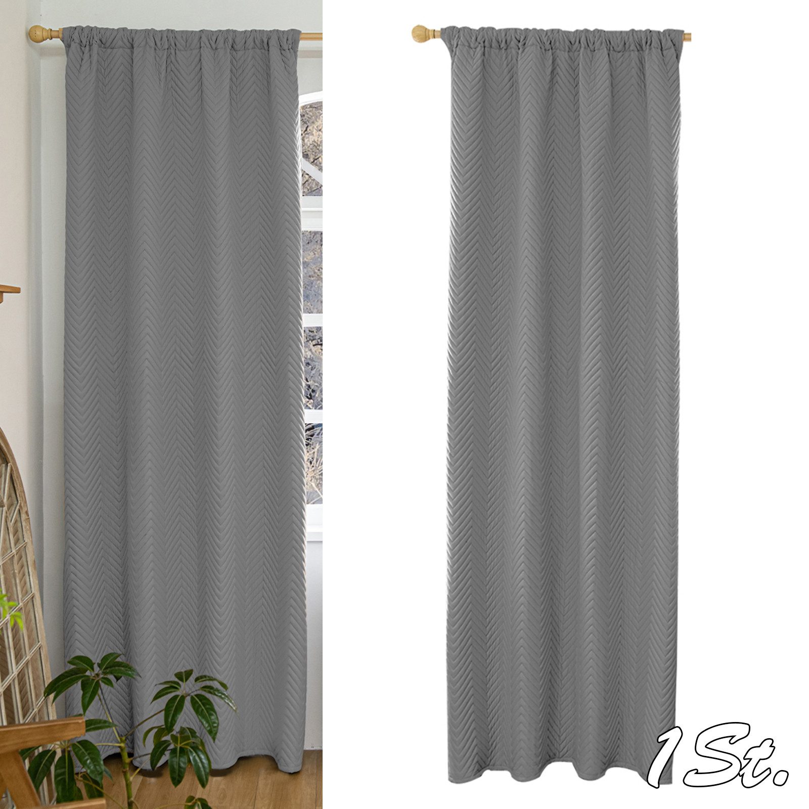 LMaxhome Vorhang Verdunkelungsvorhang Gesteppt Thermovorhang Türvorhang für günstig online kaufen