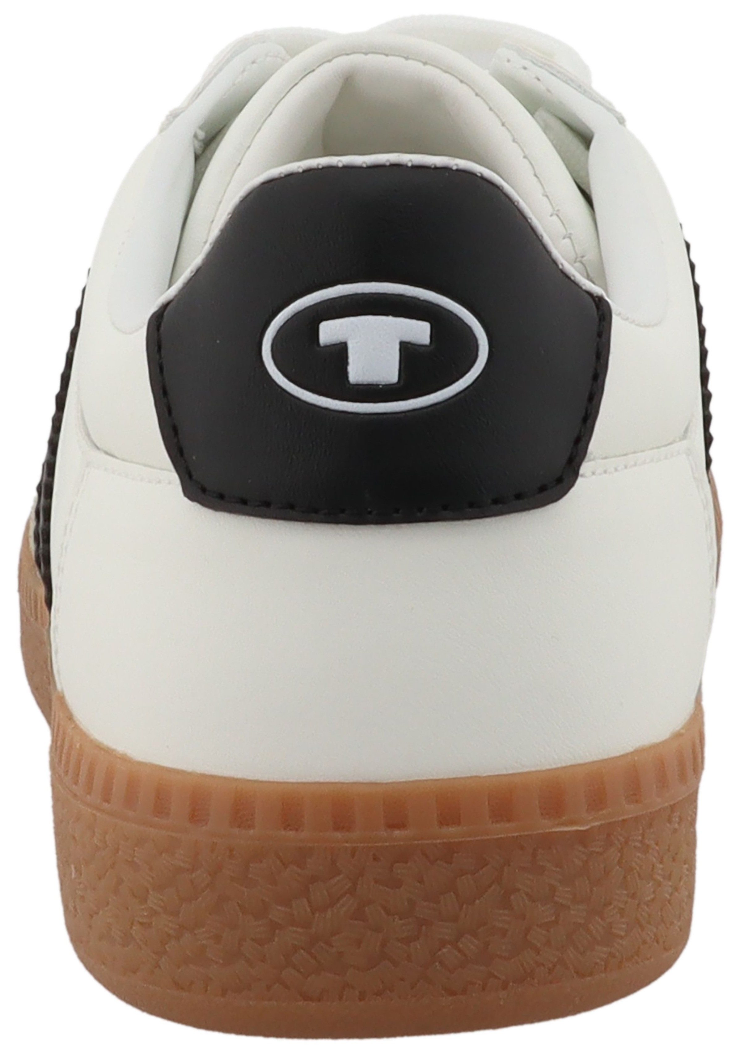 TOM TAILOR Kauthar Sneaker Freizeitschuh, Halbschuh, Schnürschuh mit Kontrastbesatz