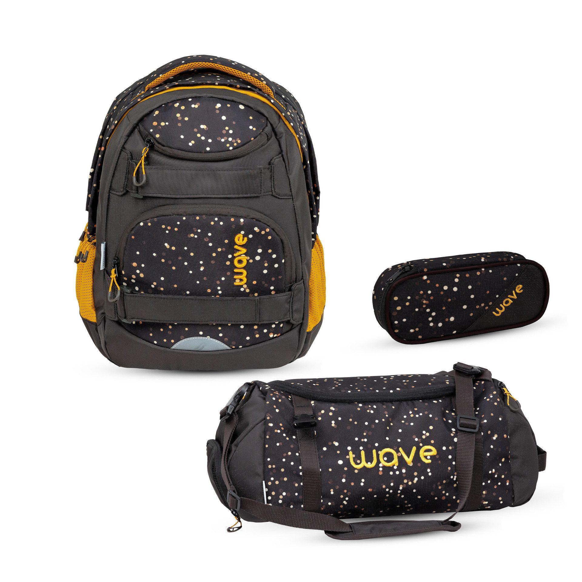 Wave Schulrucksack Wave Infinity Move Schulrucksack Set 3 tlg. "Dots Sand"