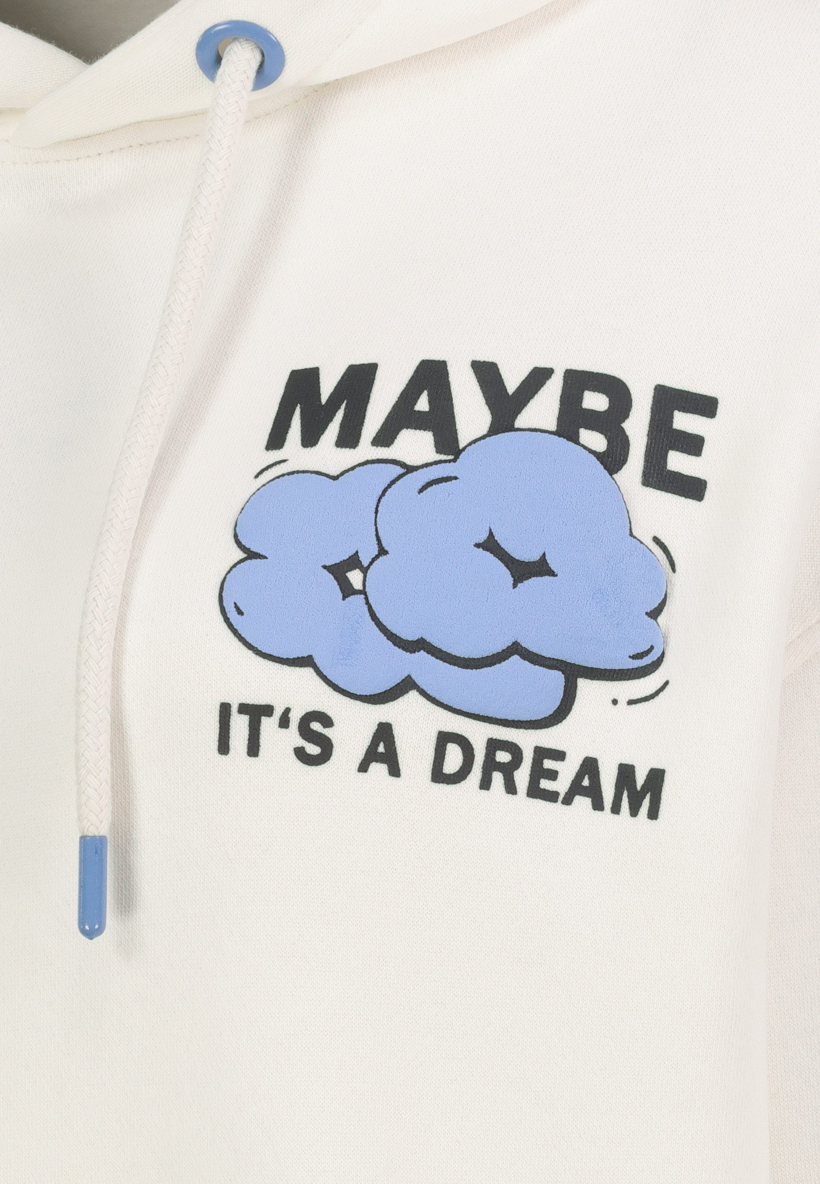 SUBLEVEL Hoodie mit It Is What It Is-Print und Tasche Sweat it Is What It Is