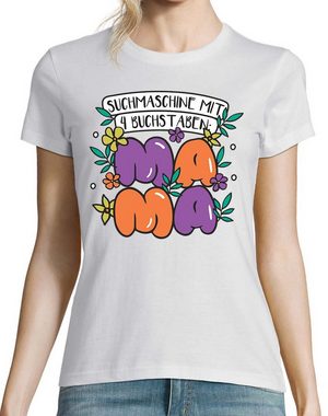 Youth Designz T-Shirt "Suchmaschine mit 4 Buchstaben, Mama" Damen T-Shirt mit modischem Print