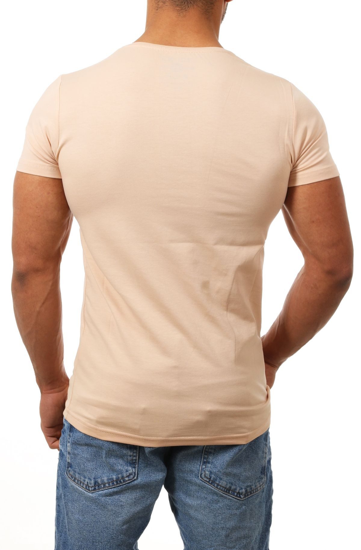 Young & Rich T-Shirt Herren Uni Basic rundhals Ausschnitt Unterziehshirt 17 günstig online kaufen