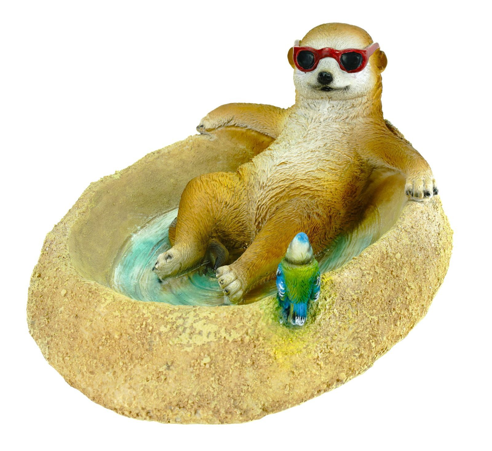 Kremers Schatzkiste Gartenfigur Erdmännchen Eddy Vogeltränke günstig online kaufen