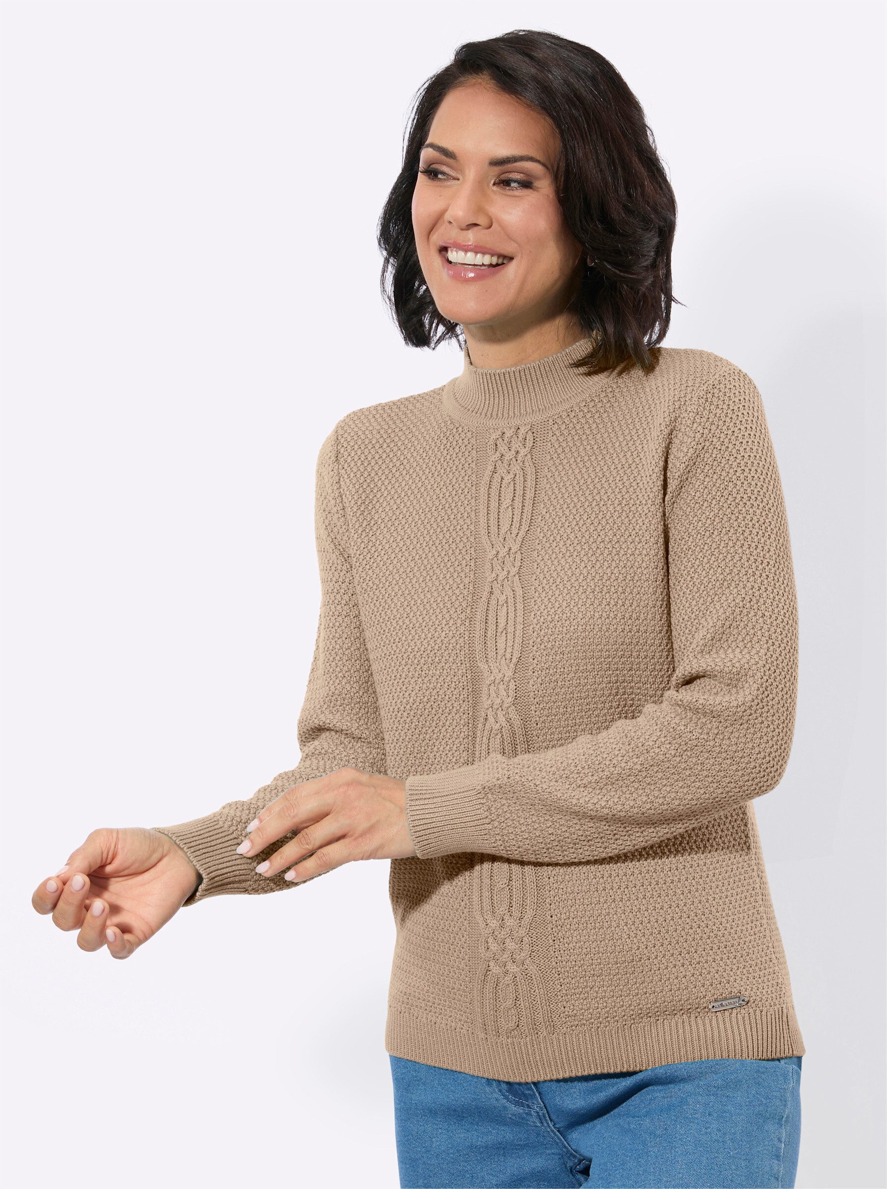 Witt Strickpullover Stehkragen-Pullover Langarm