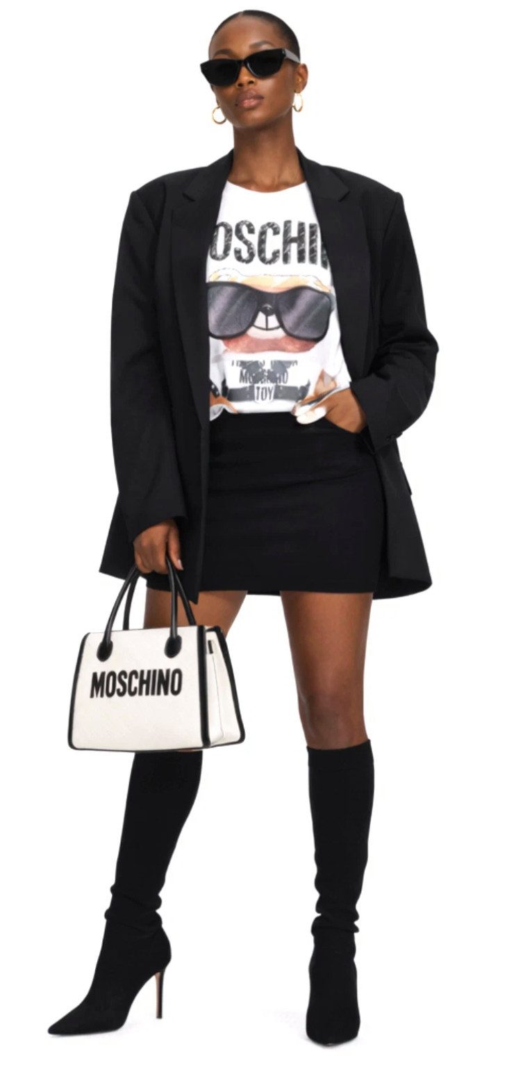 Moschino T-Shirt Couture Teddy Bear Oversize Loose Fit Teddybär Top – Bild 5 von 5