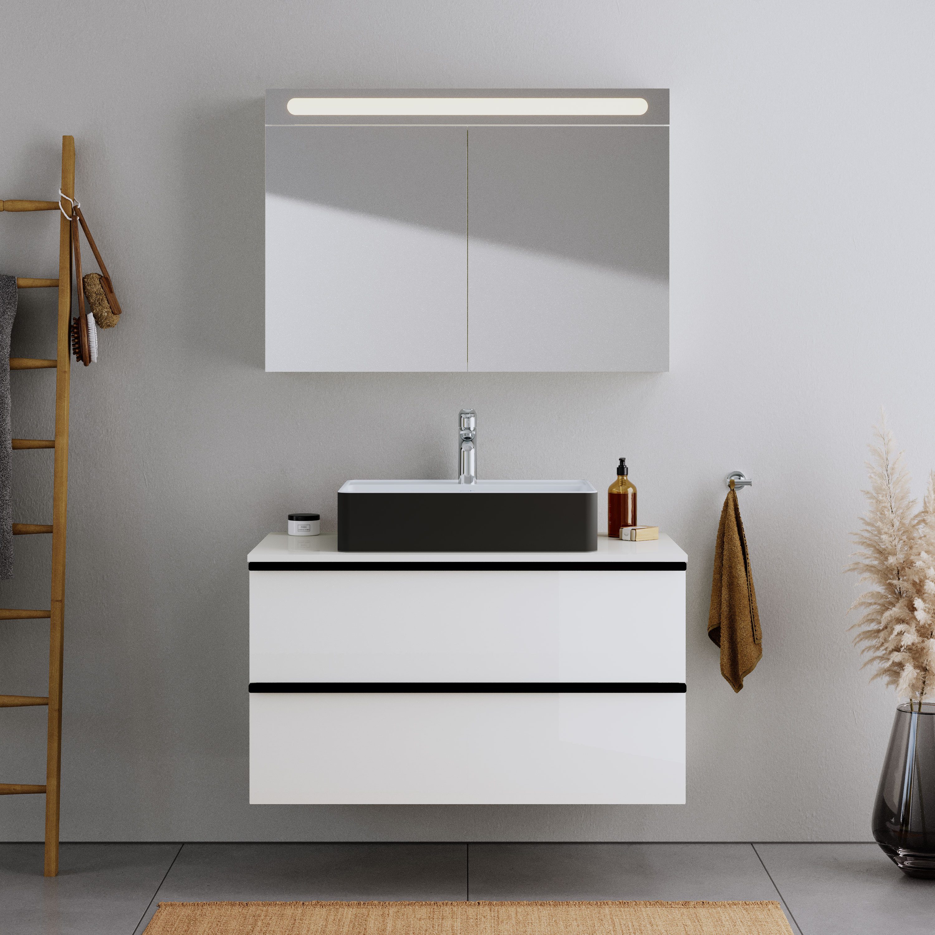 Duravit Waschbecken DuraBrezza, mit Hahnlochbank, 60x40x14 günstig online kaufen
